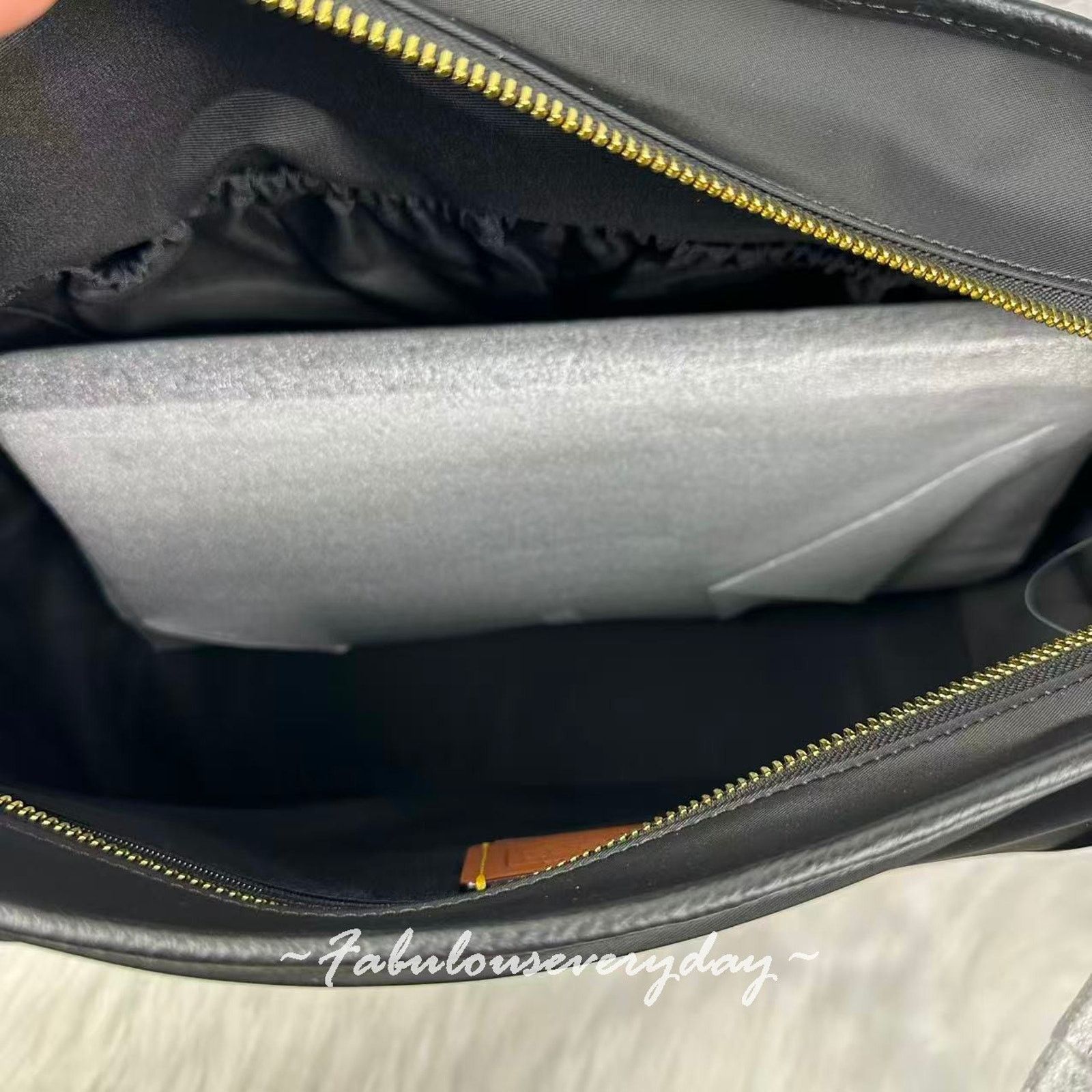 Coach Coach Baby Bag Shoulder Bag Nylon and Leather Silver/Black Size ONE SIZE - 8 Thumbnail