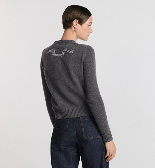Dior o1w1db10326 514S57 Embroidered Sweater in Multicolor Size XS / US 0-2 / IT 36-38 - 5 Thumbnail