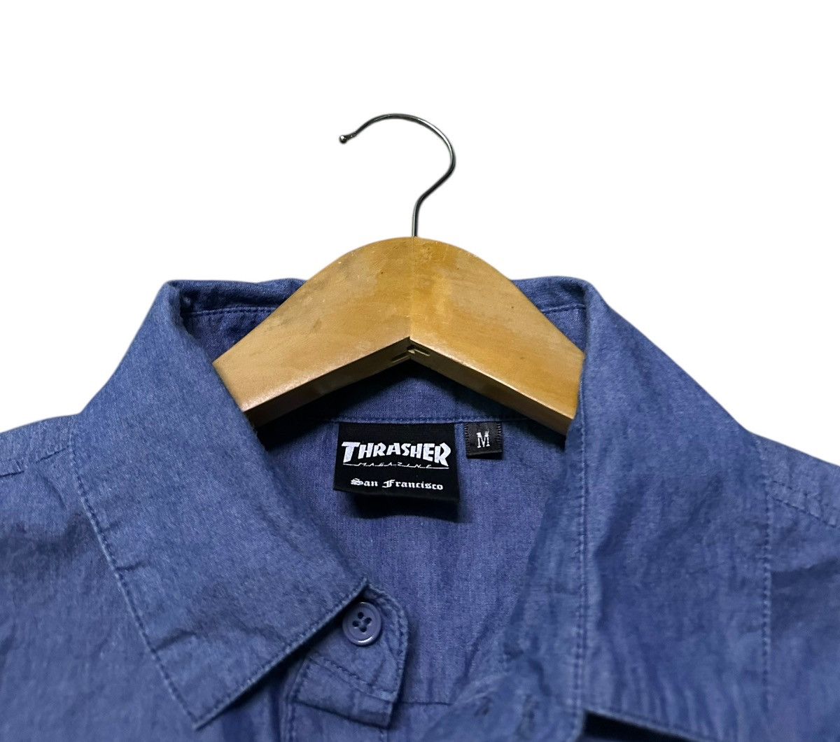 Thrasher Thrasher denim shirts backhit Size US M / EU 48-50 / 2 - 3 Thumbnail