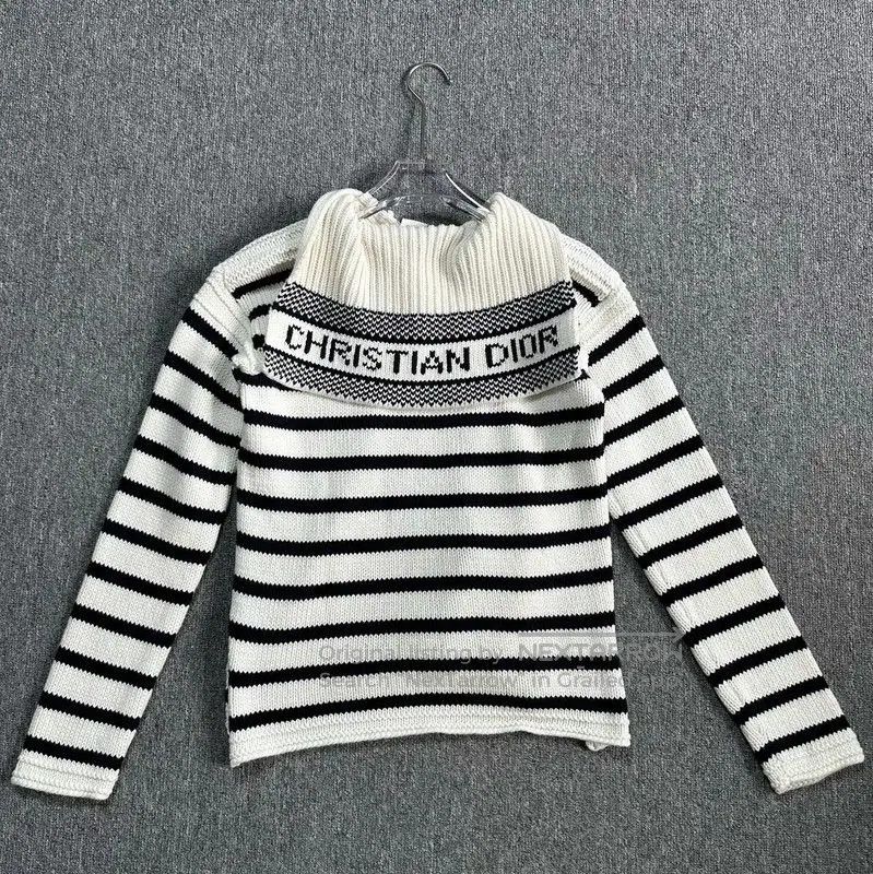 Dior Dior Striped Hoodie in Beige and Black . Size L / US 10 / IT 46 - 5 Thumbnail