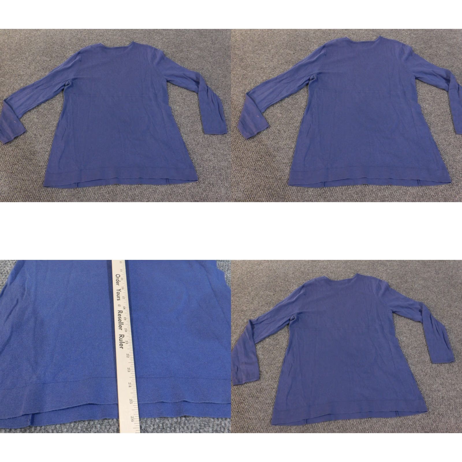 J. Jill J. Jill Sweater Small Blue Womens Pullover Crew Neck Cable-Knit Cotton Viscose Raglan Sleeve Long Sleeve Size S / US 4 / IT 40 - 8 Thumbnail