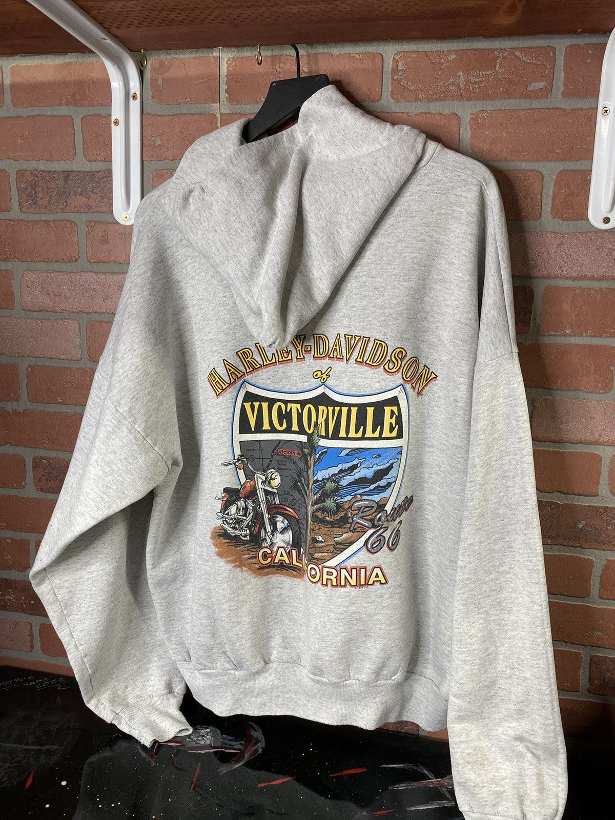 Vintage Vintage 90’s Harley Davidson Men’s Hoodie XLarge Size US XL / EU 56 / 4 - 2 Thumbnail