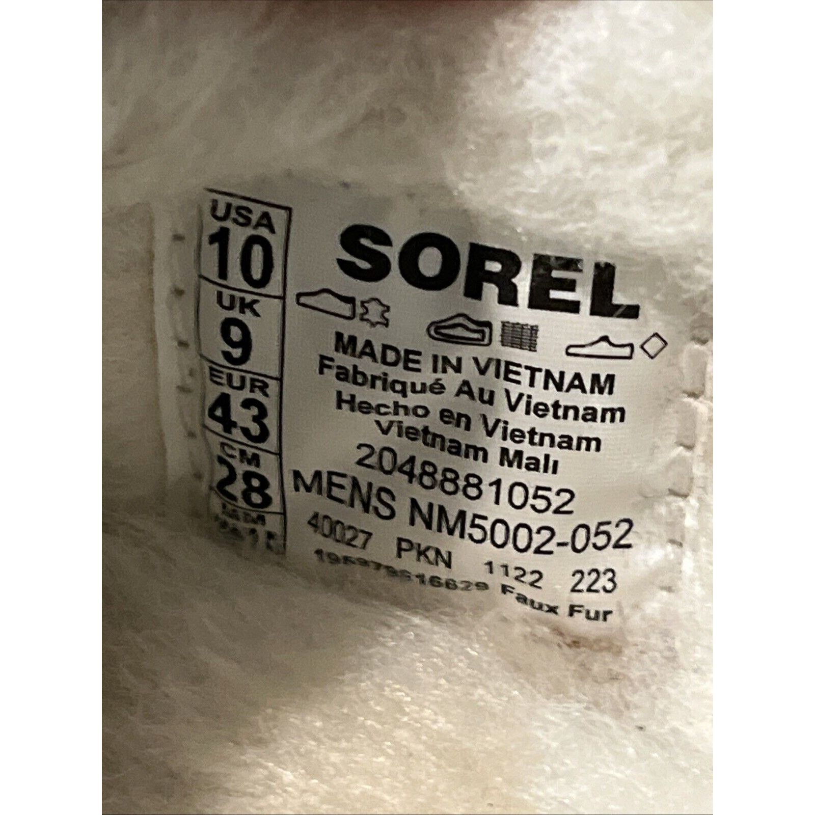SOREL SOREL Men's 10 Manawan ll Moc Slipper Gray Moccasin Faux Fur Size US 10 / EU 43 - 5 Thumbnail