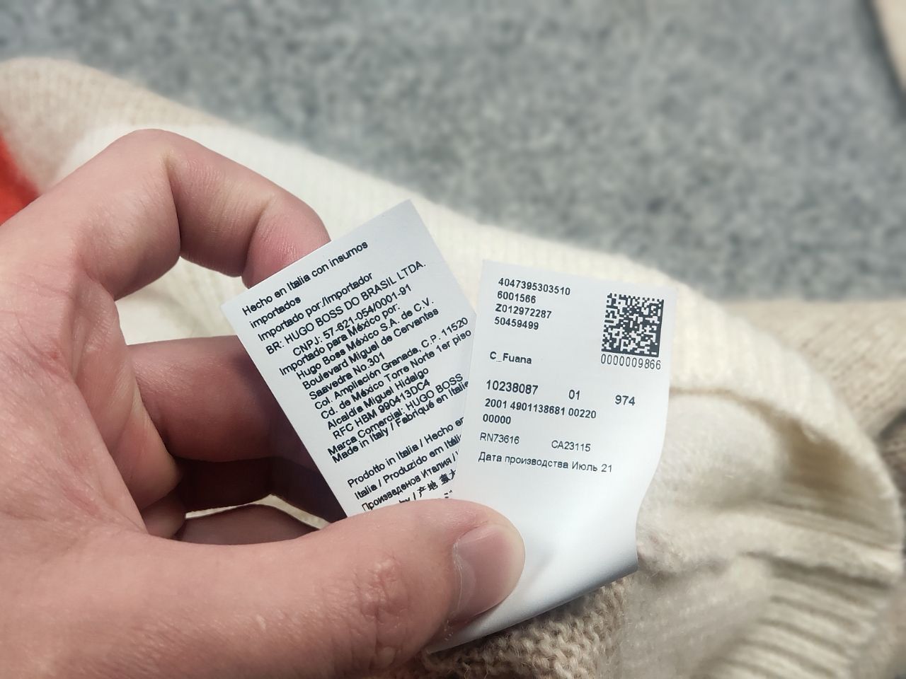 Hugo Boss Hugo Boss Alpaca Wool Blend loose sweater with colorful Size S / US 4 / IT 40 - 20 Thumbnail