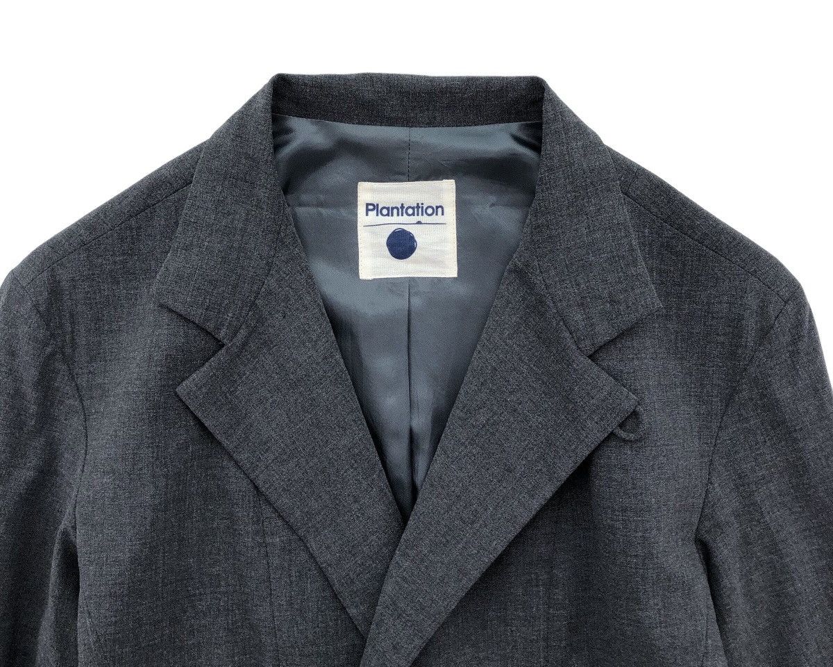 Issey Miyake Plantation Issey Miyake Grey Double Breasted Jacket / Blazer Size M / US 6-8 / IT 42-44 - 5 Thumbnail