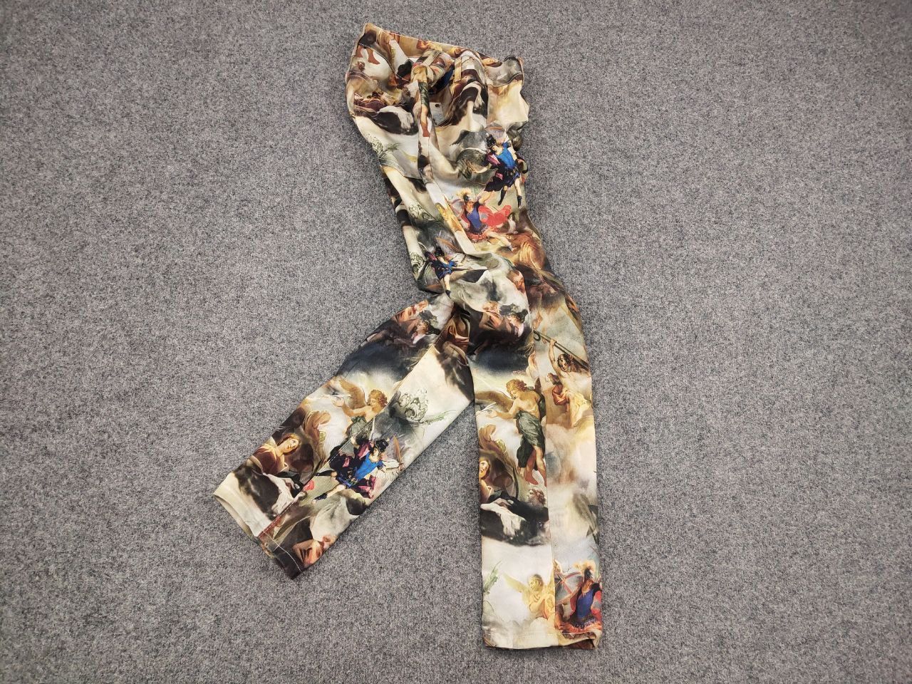 Vintage Vintage Design with angel Renaissance print pants Y2K Style Size US 34 / EU 50 - 2 Thumbnail