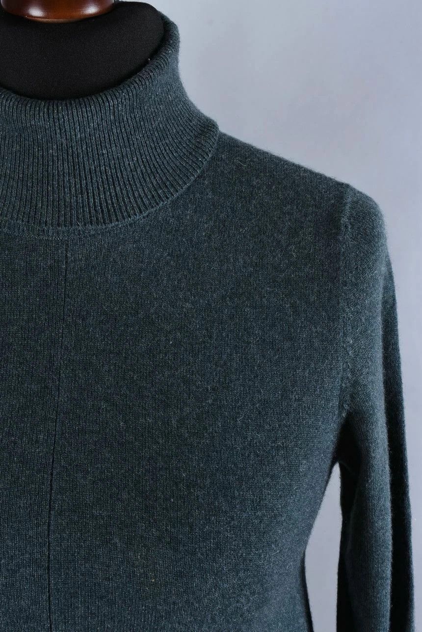 Brunello Cucinelli Women's Brunello Cucinelli Dark Green Turtleneck Size XS Size XS / US 0-2 / IT 36-38 - 2 Thumbnail