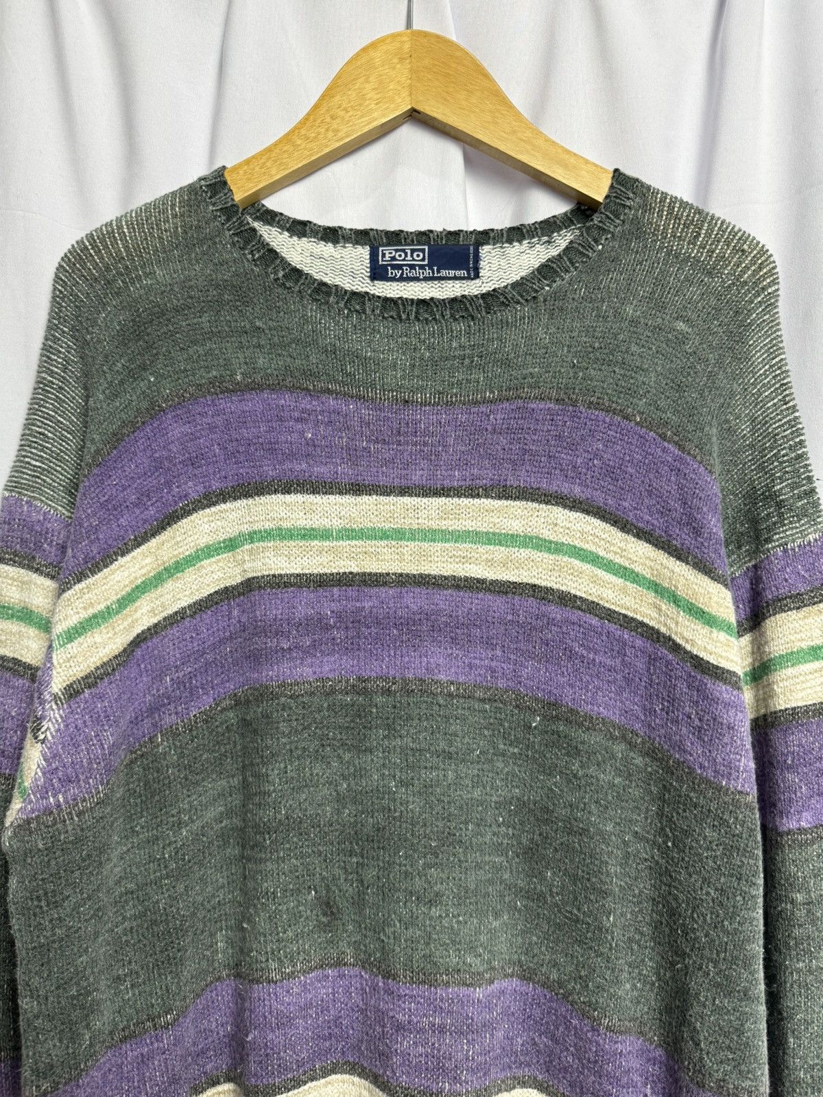 If Six Was Nine × Japanese Brand × Le Grande Bleu (L.G.B.) Polo By Ralph Lauren Knit Sweater Size US L / EU 52-54 / 3 - 3 Thumbnail