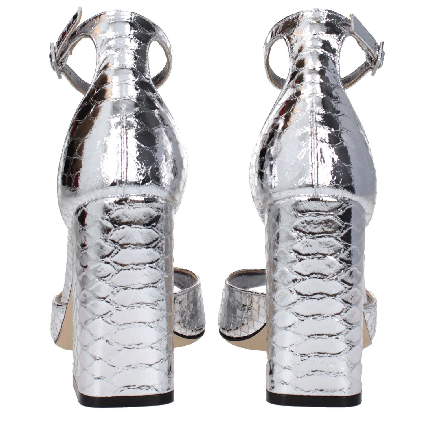Paris Texas ob1o1e1124 Leather Sandals in Silver Size US 9 / IT 39 - 5 Thumbnail