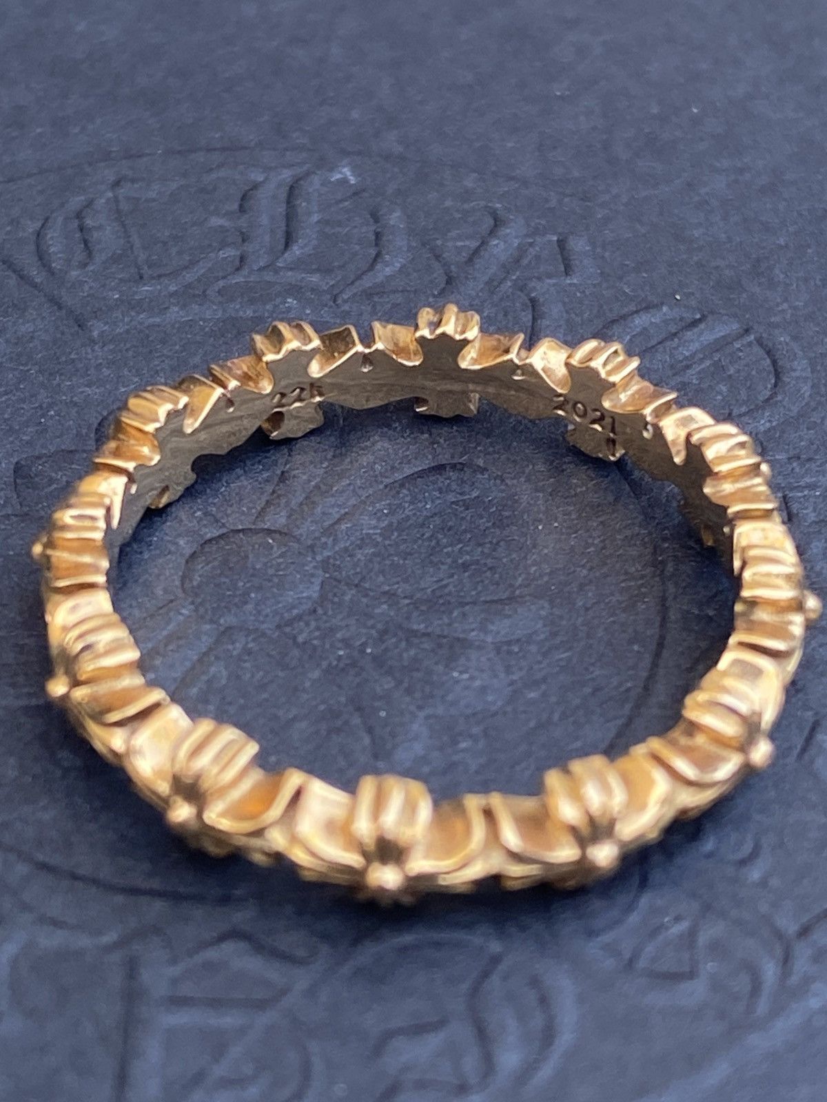Chrome Hearts Chrome Hearts 22K Gold Tiny E Ring Size 7 Size ONE SIZE - 3 Thumbnail