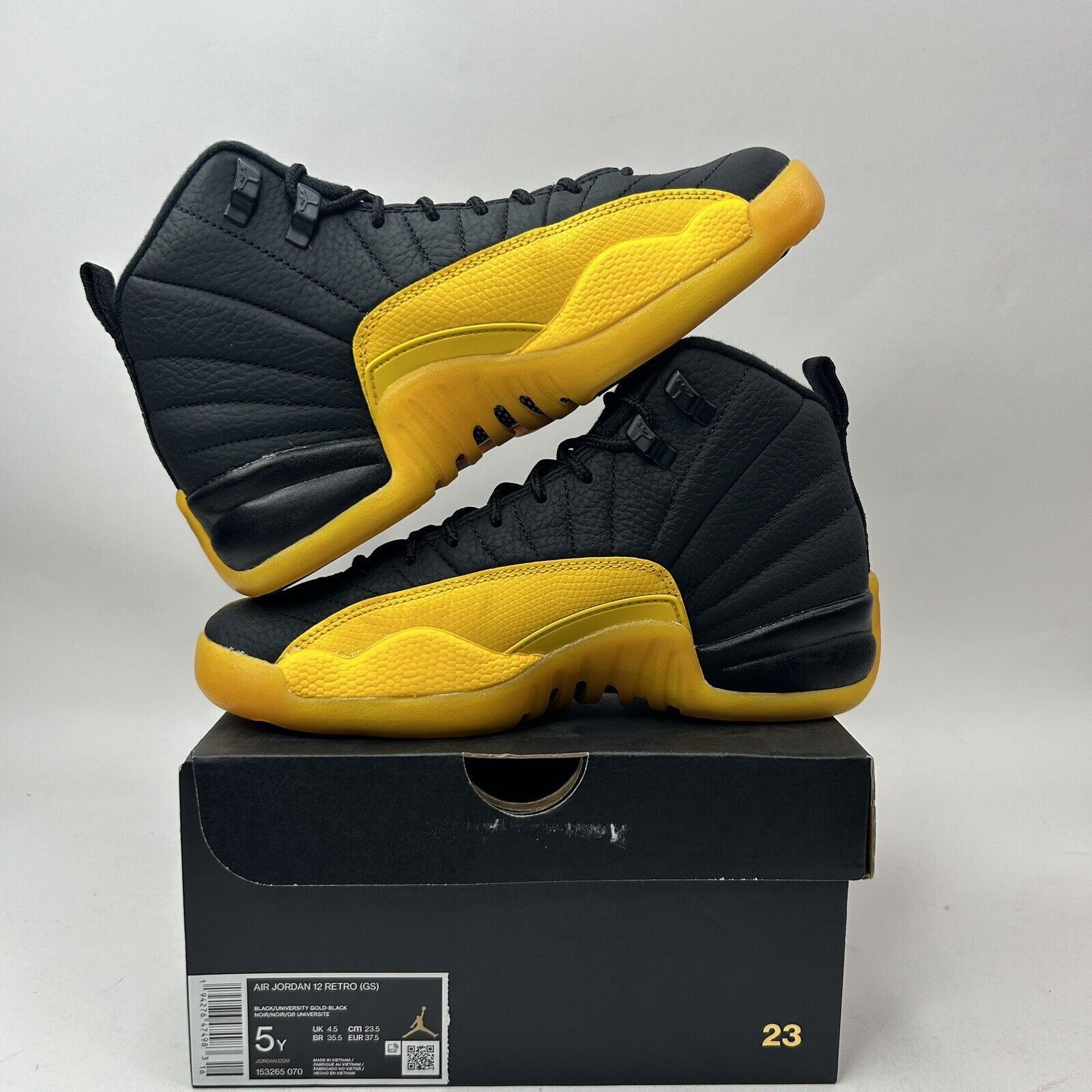 Nike Nike Air Jordan 12 Retro GS “University Gold” 2023 Size US 6.5 / IT 36.5 - 3 Thumbnail