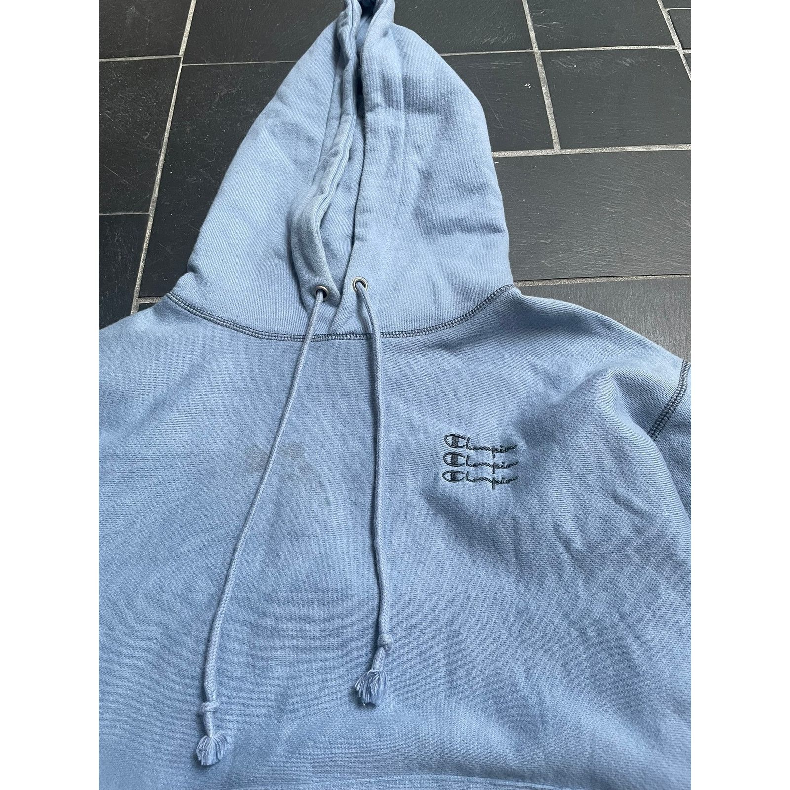Champion Champion Reverse Weave Baby Blue Hoodie Size US M / EU 48-50 / 2 - 2 Thumbnail