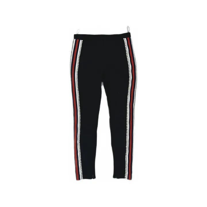 Gucci Gucci Gucci Black Track Pants with Rhinestone Stripes -250 Size US 27 - 2 Thumbnail