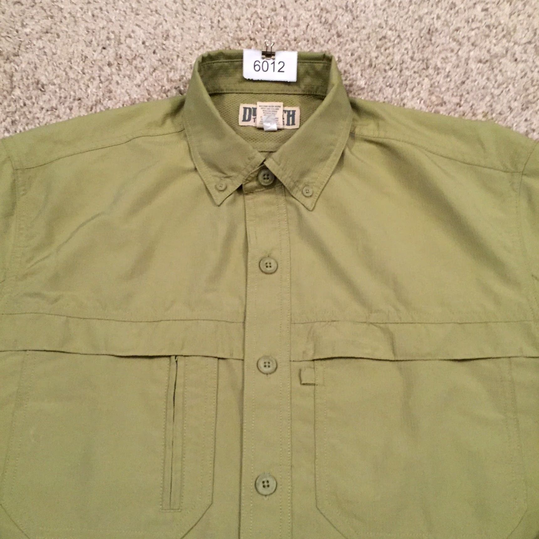 Vintage Duluth Shirt Mens Medium Tall Green Roll Tab Long Sleeve Button Up Pockets Size US M / EU 48-50 / 2 - 3 Thumbnail
