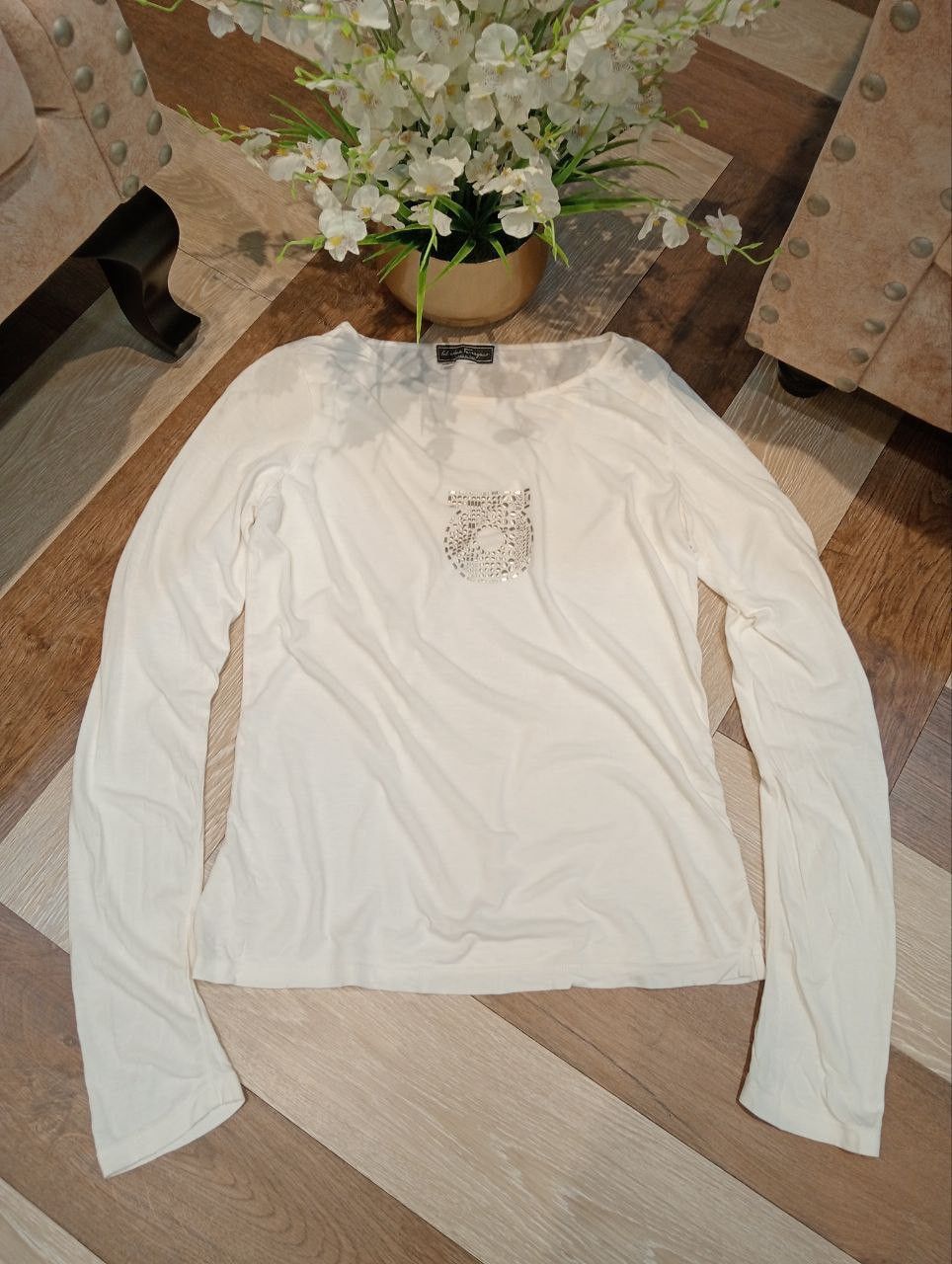 Salvatore Ferragamo SALVATORE FERRAGAMO LONS SLEEVE TSHIRT - SIZE L Size L / US 10 / IT 46 - 2 Thumbnail