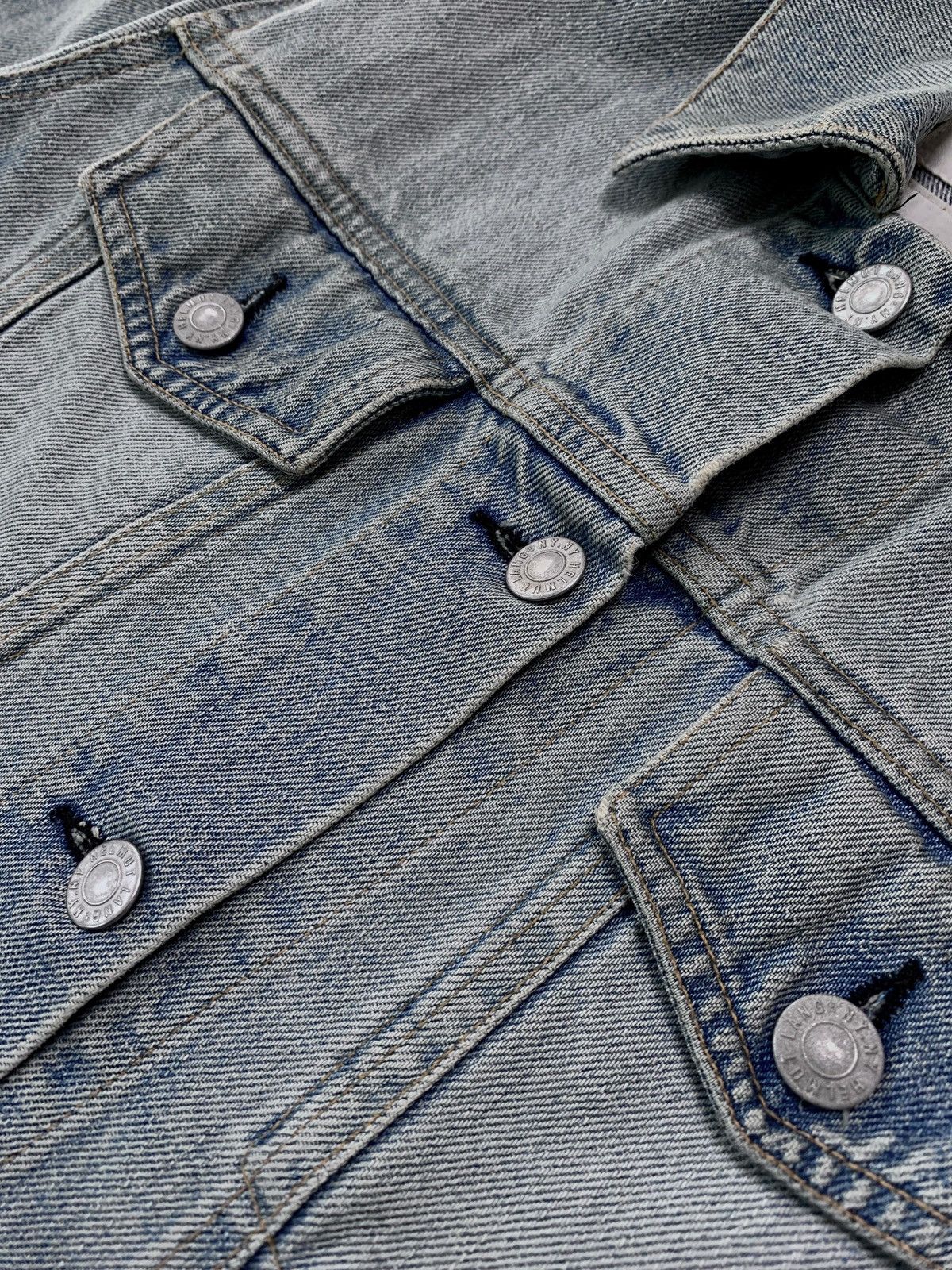 Helmut Lang 2000s Light Wash Blue Denim Jacket Size US S / EU 44-46 / 1 - 4 Thumbnail