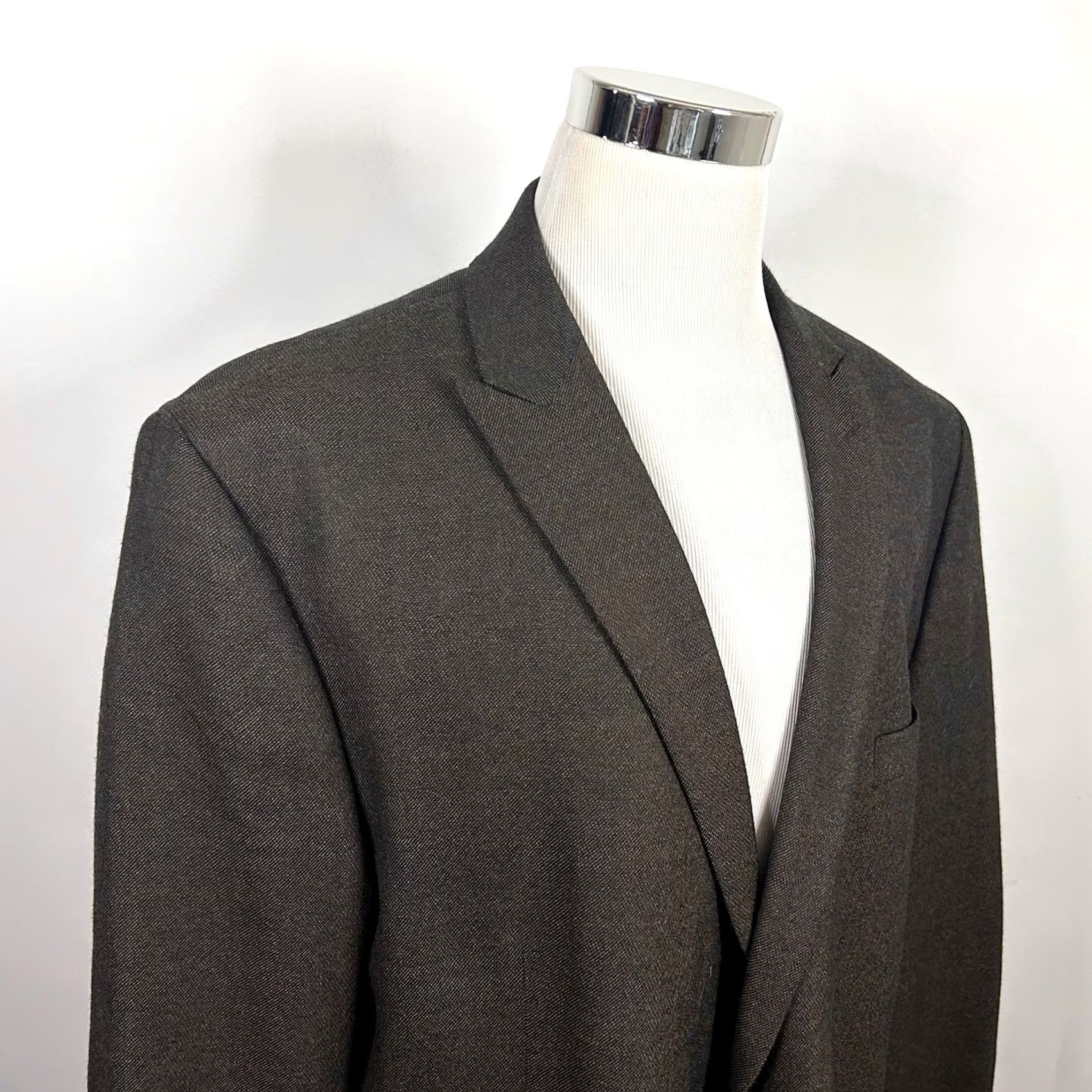 Calvin Klein Calvin Klein Sport Coat 52L Brown Wool Peak Lapel Two Button Double Vented Men Size 52 Jacket Long Formal 2 Piece Mens 100% Wool Big & Tall Size US XS / EU 42 / 0 - 2 Thumbnail
