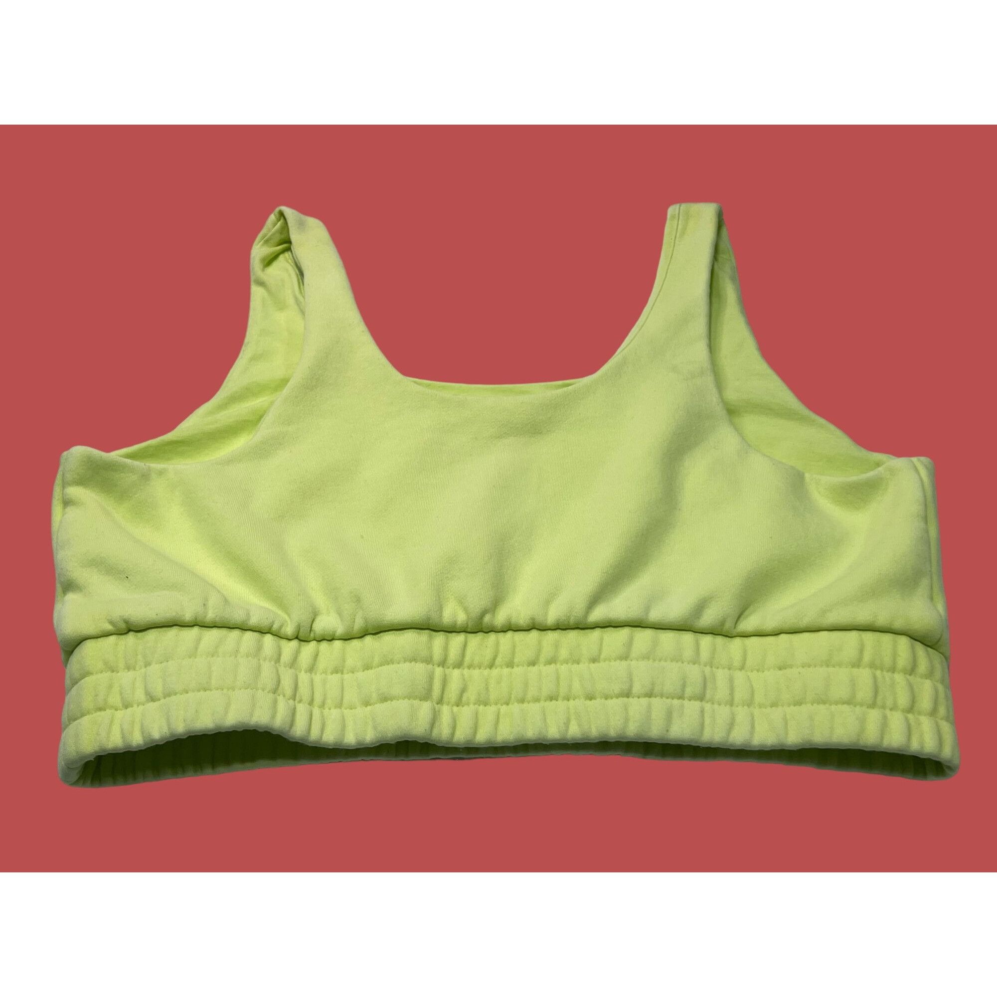 Other Wild Fable - Women's Light Support Sports Bra - Lemon Yellow Size ONE SIZE - 2 Thumbnail