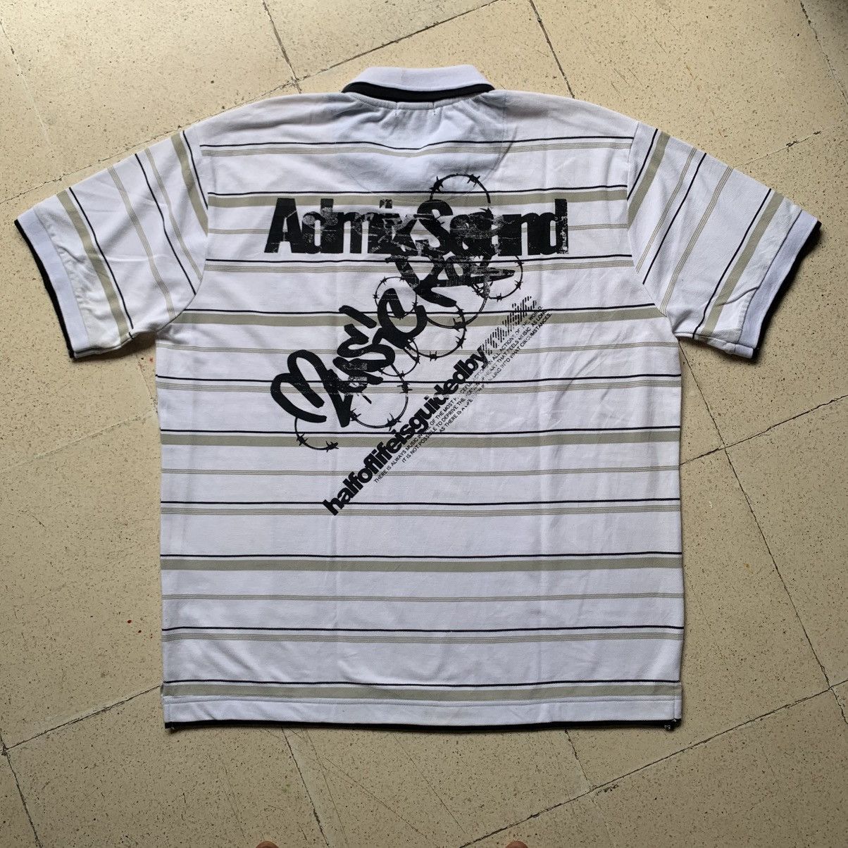 Japanese Brand Vtg 2000's beaumont carr poem print double collar y2k style Size US XL / EU 56 / 4 - 5 Thumbnail