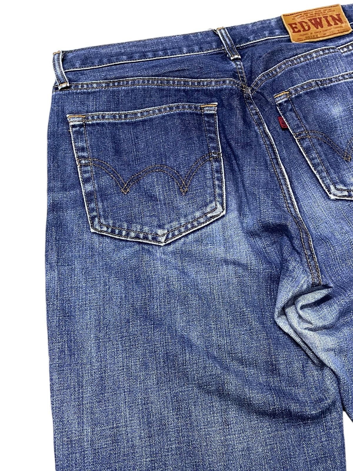 Edwin × Japanese Brand × Vintage Vintage Edwin 503Z Stone Wash Loose Straight Jeans Size US 30 / EU 46 - 14 Thumbnail