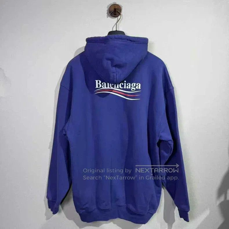 Balenciaga Balenciaga Deep Blue Coke Hoodie Size US S / EU 44-46 / 1 - 2 Thumbnail