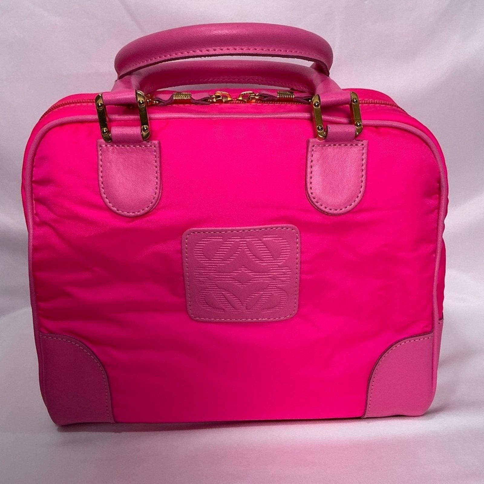 Loewe Loewe Hot Pink Nylon Boston 32 Anagram Amazona Limited Editi Size ONE SIZE - 4 Thumbnail
