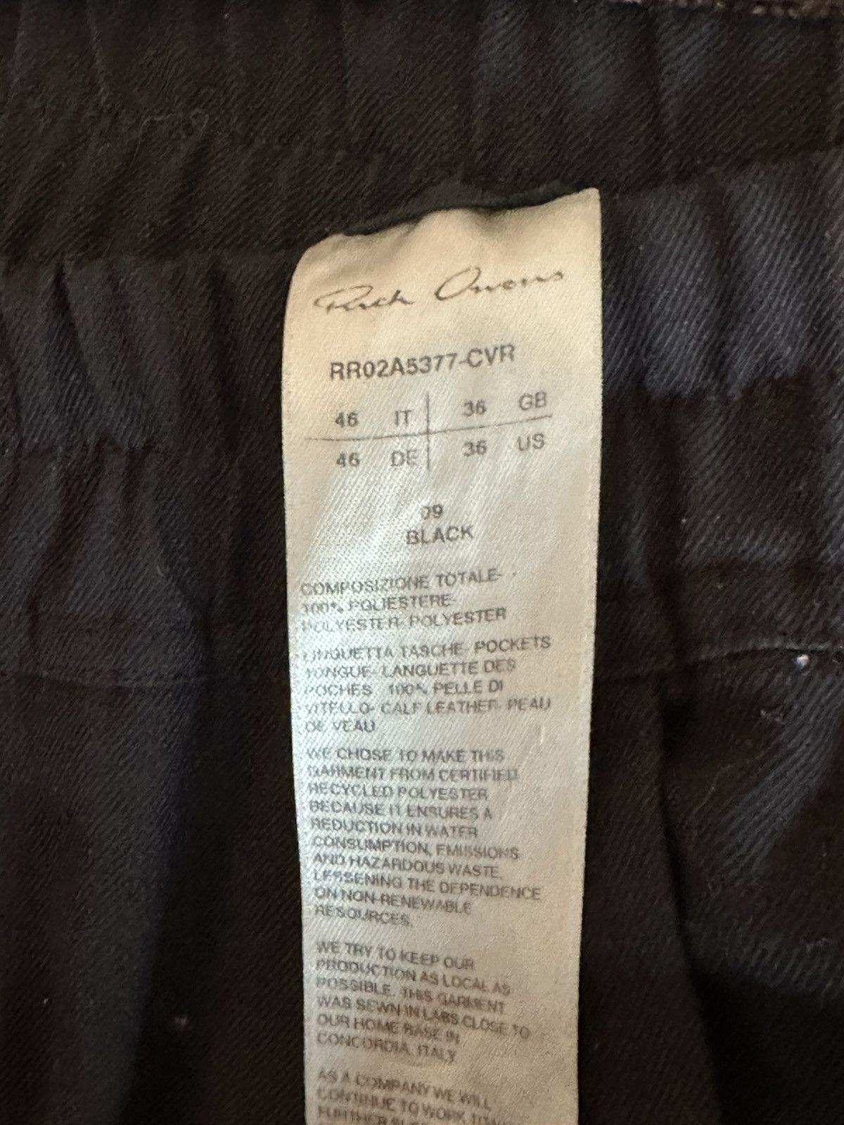 Rick Owens Rick Owen’s Bauhaus Joggers FW21 Size US 36 / EU 52 - 3 Thumbnail