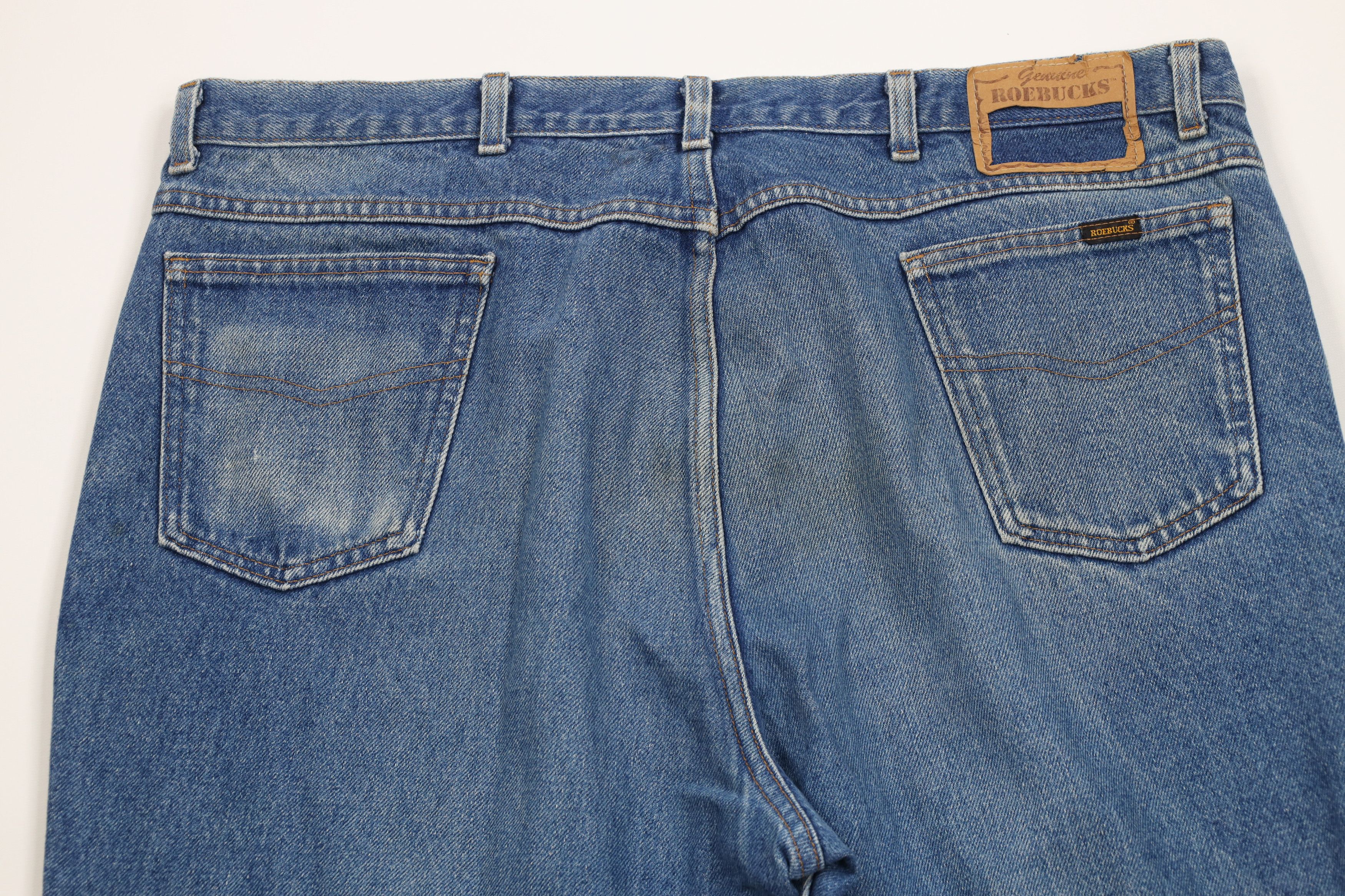 Vintage Vintage 80s 90s Streetwear Flared Wide Leg Denim Jeans Blue Size US 40 / EU 56 - 11 Thumbnail