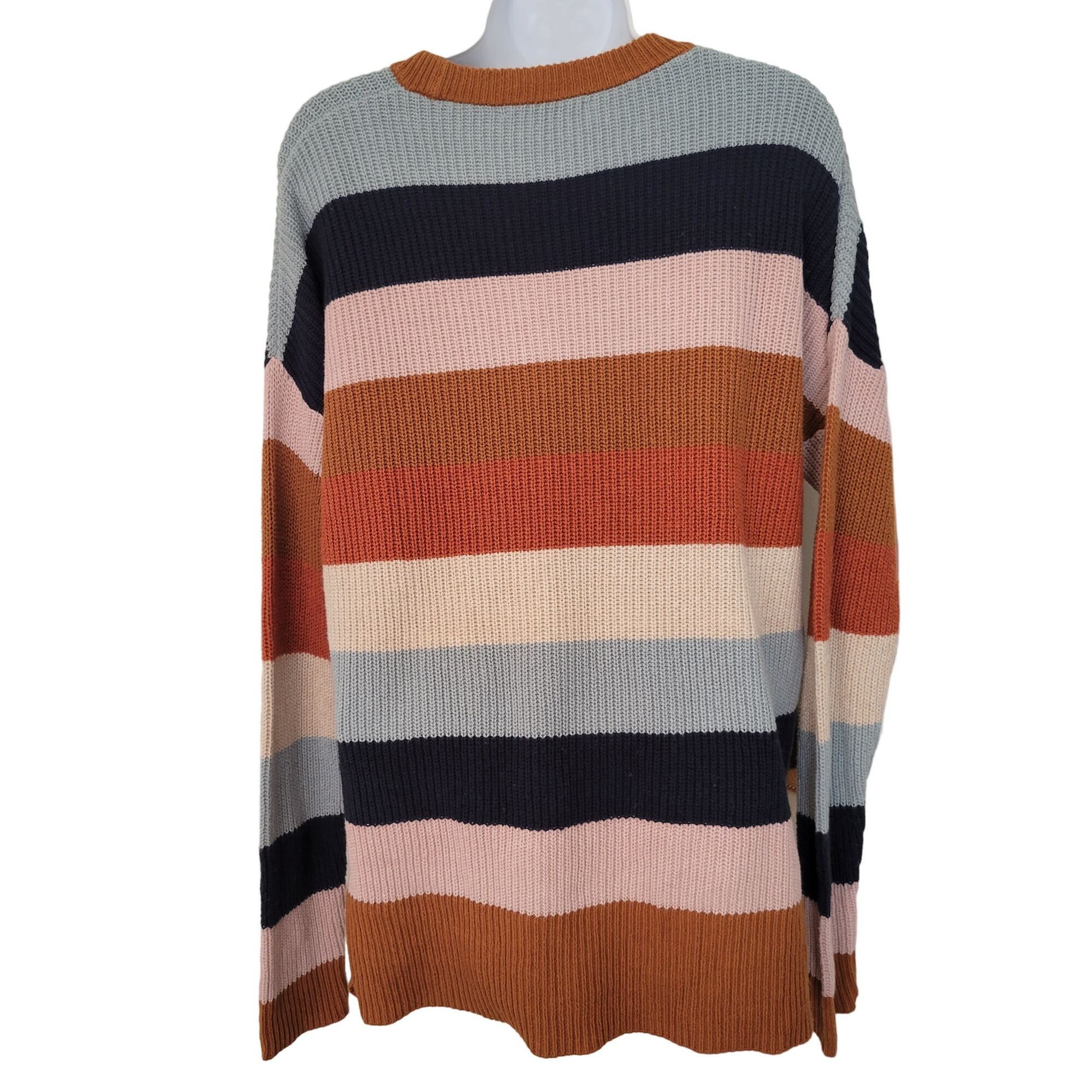 Madewell Madewell Striped Knit Sweater S Fall Autumn Layering Preppy Size S / US 4 / IT 40 - 3 Thumbnail