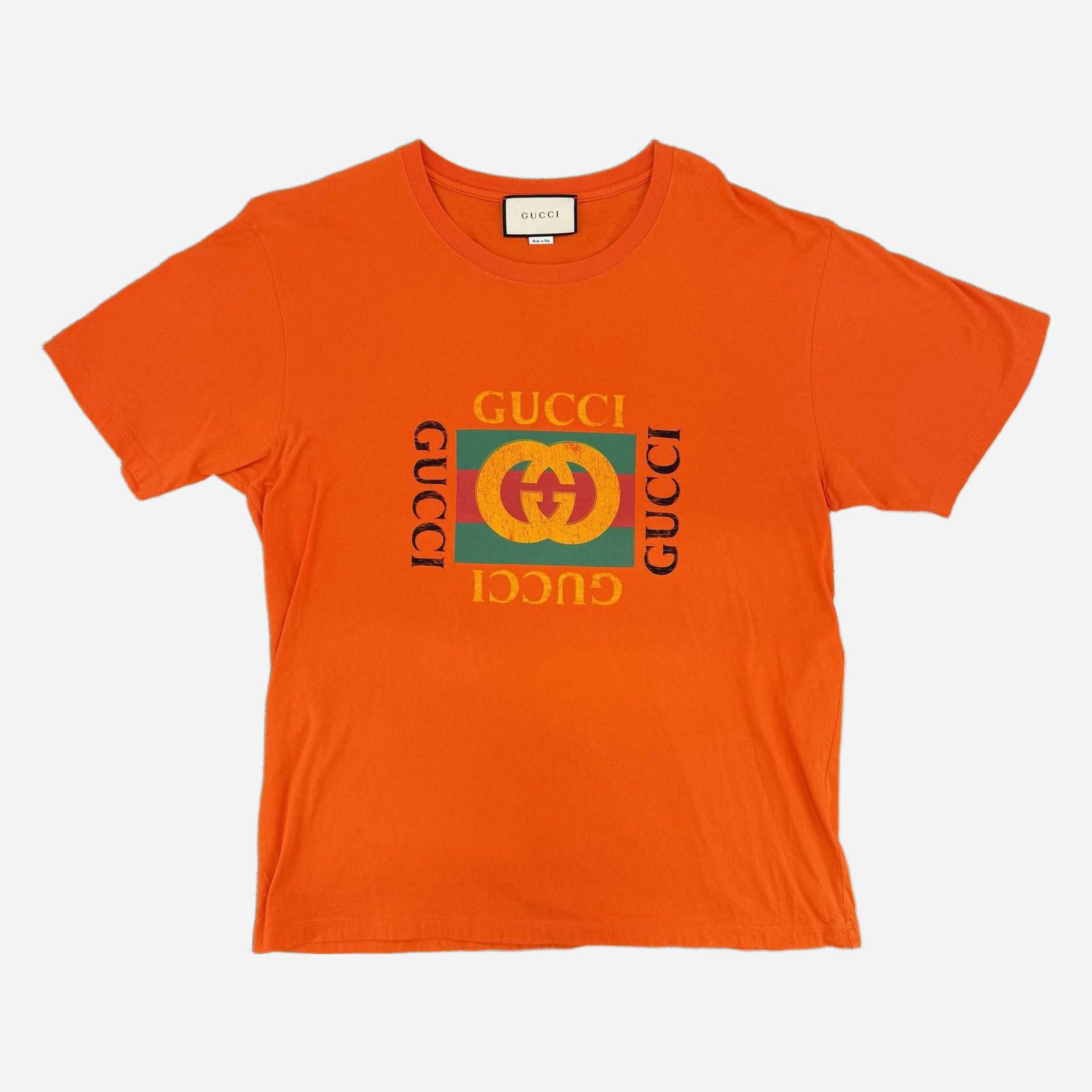 Gucci Gucci Square Vintage Box Logo Tee XL Used Size US XL / EU 56 / 4 - 1 Thumbnail