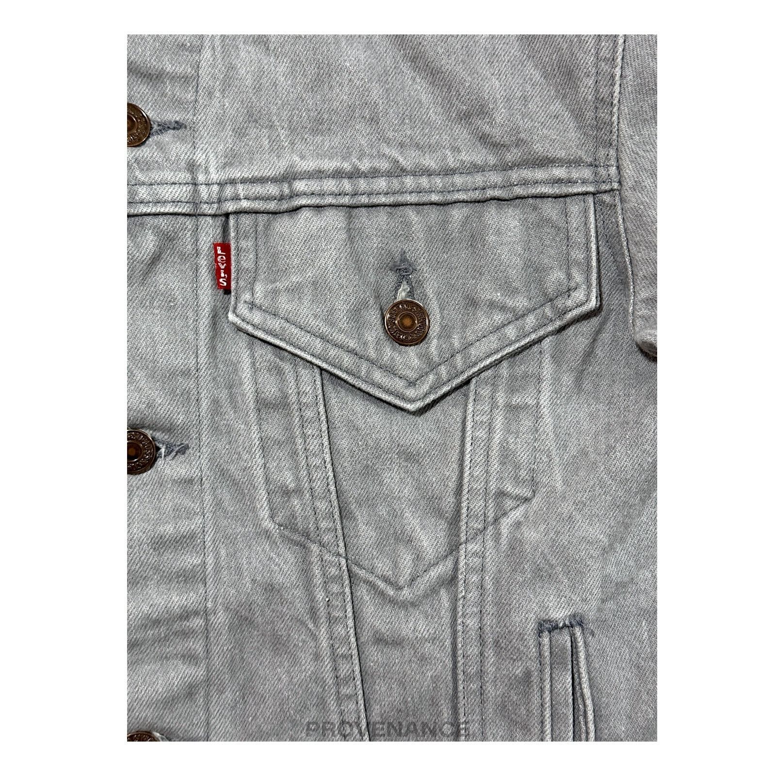 Levi's 🔴 LEVIS Denim Jacket - Grey 36 Size US S / EU 44-46 / 1 - 5 Thumbnail