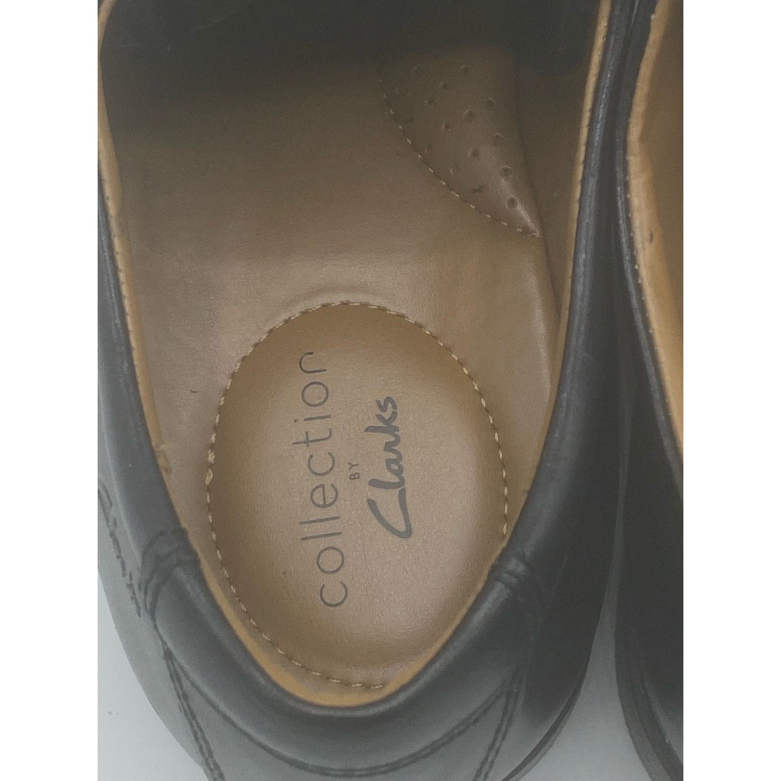 Clarks Clarks Tilden Plain II Mens Shoes 11.5W Wide Black Leather Size US 11.5 / EU 44-45 - 7 Thumbnail