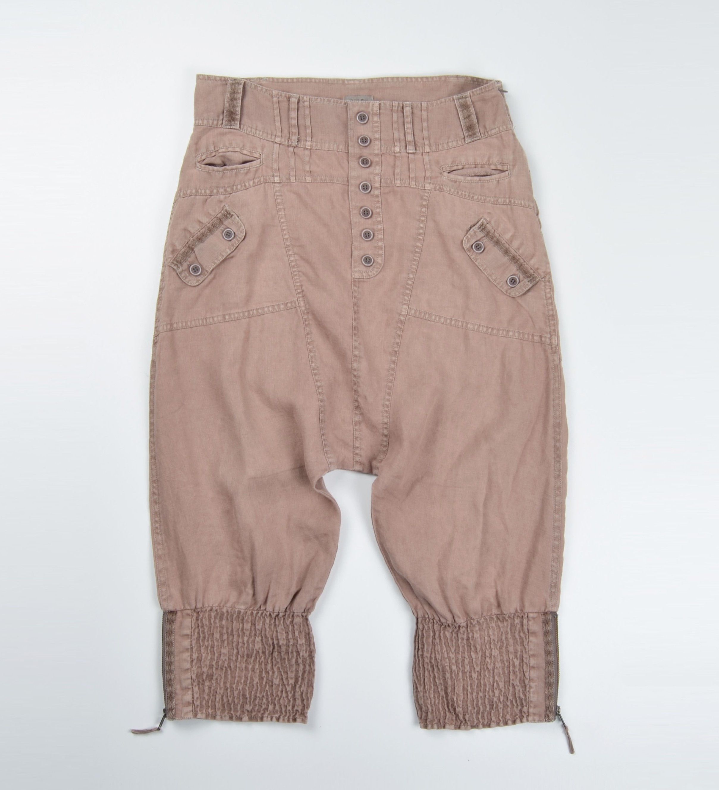 Other NILE Avant-Garde Linen Cropped Utility Pants Balloon Fit Size 32" / US 10 / IT 46 - 1 Thumbnail