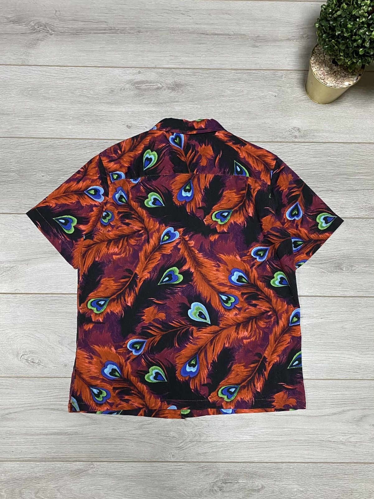 Stussy Stussy Peacock’s tail floral all over stitched shirt Hawaii Size US S / EU 44-46 / 1 - 11 Thumbnail