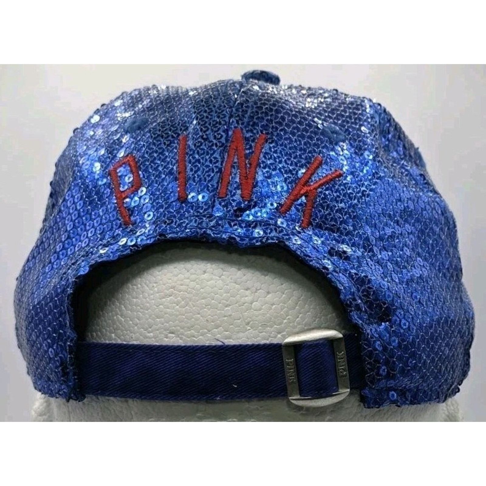 New Era Pink Chicago Cubs Sequin Blue MLB Cap Hat New Era StrapBack Size ONE SIZE - 8 Thumbnail