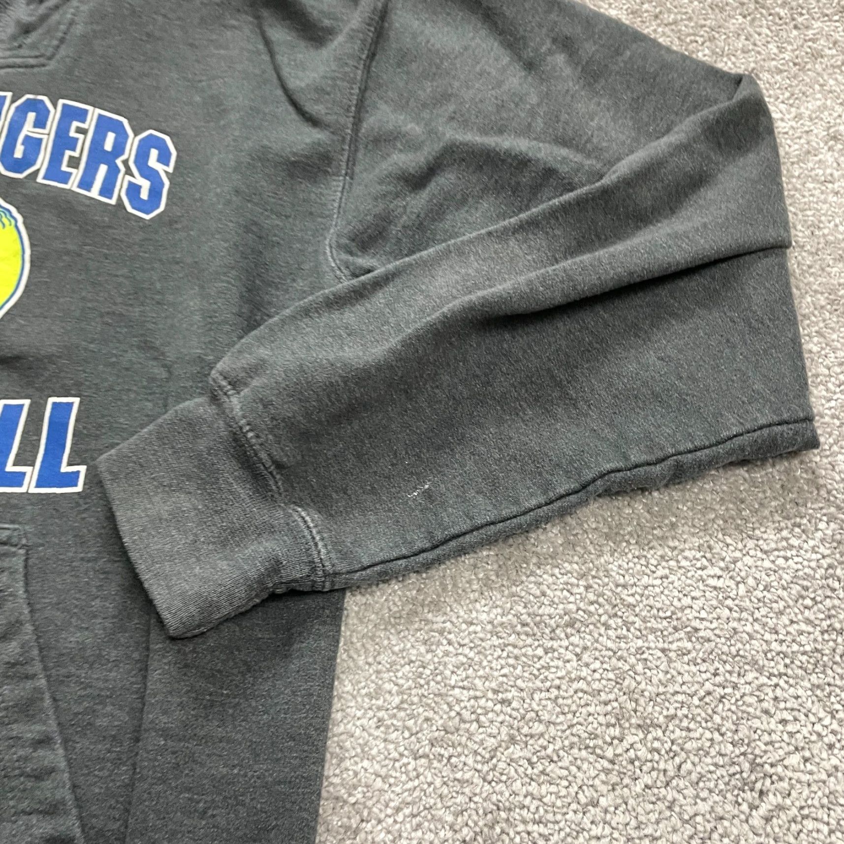 Vintage Pennant Hoodie Unisex Small Gray Graphic Lady Tigers Softball Sports Size US S / EU 44-46 / 1 - 7 Thumbnail