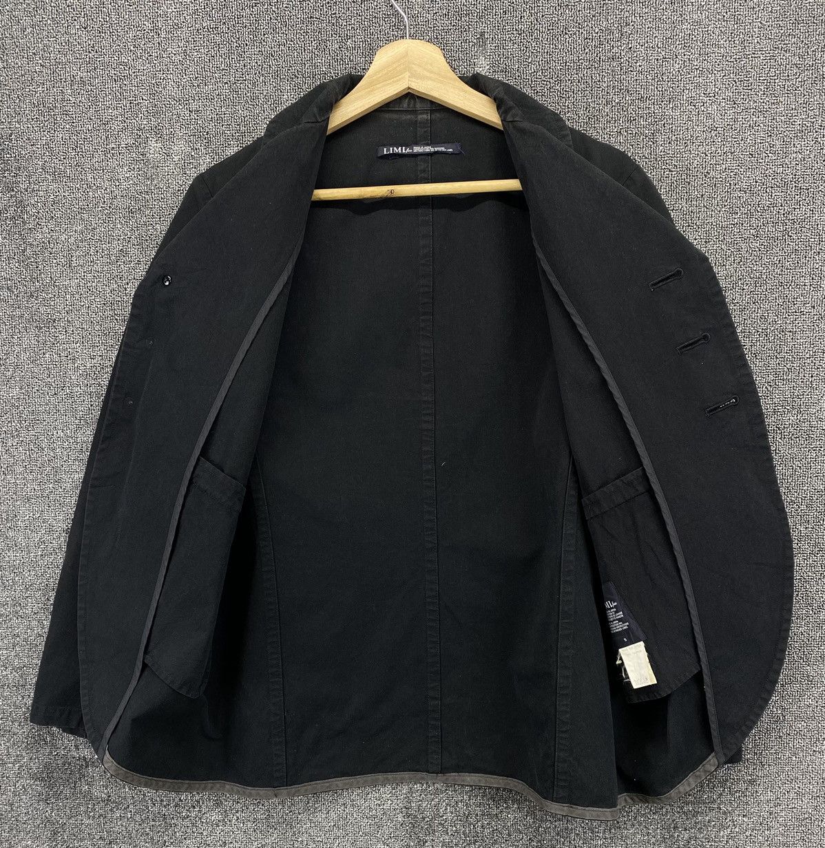 Yohji Yamamoto Vintage Yohji Yamamoto Limi Feu Coat Black Jacket Size S / US 4 / IT 40 - 7 Thumbnail