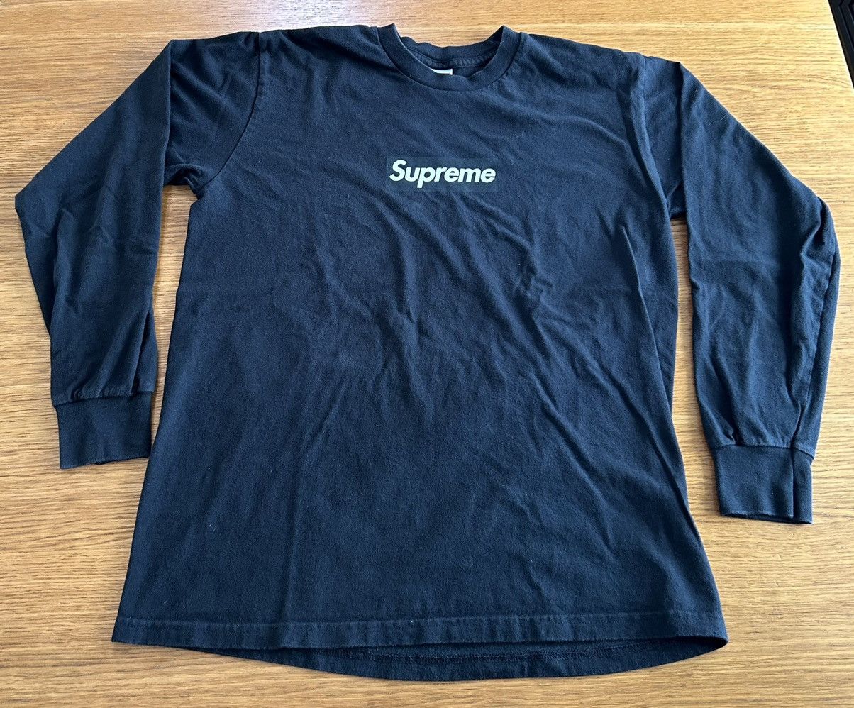 Supreme Box Logo L/S tee ロンt tシャツ　黒　ブラック シュプリーム ボックスロゴ 長袖 Tシャツ 