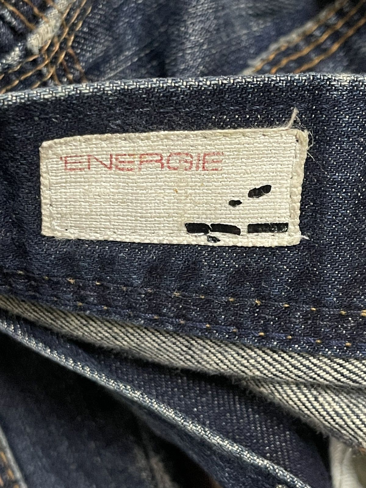 Energie Vintage Japanese Energie Blue Bleached Style Loose Jeans Size US 34 / EU 50 - 9 Thumbnail