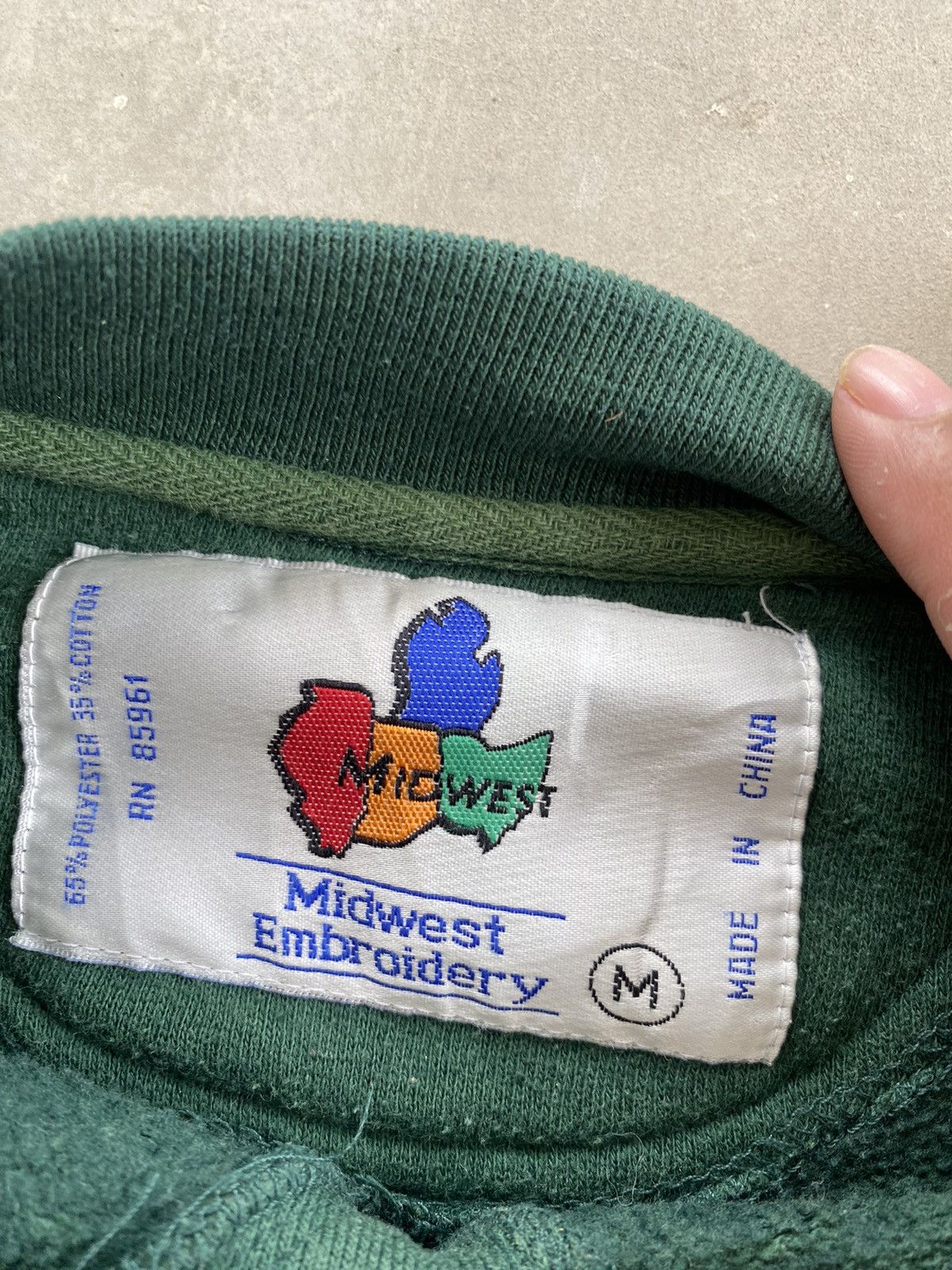 Midwest Kids × Vintage VINTAGE MIDWEST EMBROIDERY MICHIGAN STATE SPELLOUT TEE Size US M / EU 48-50 / 2 - 4 Thumbnail
