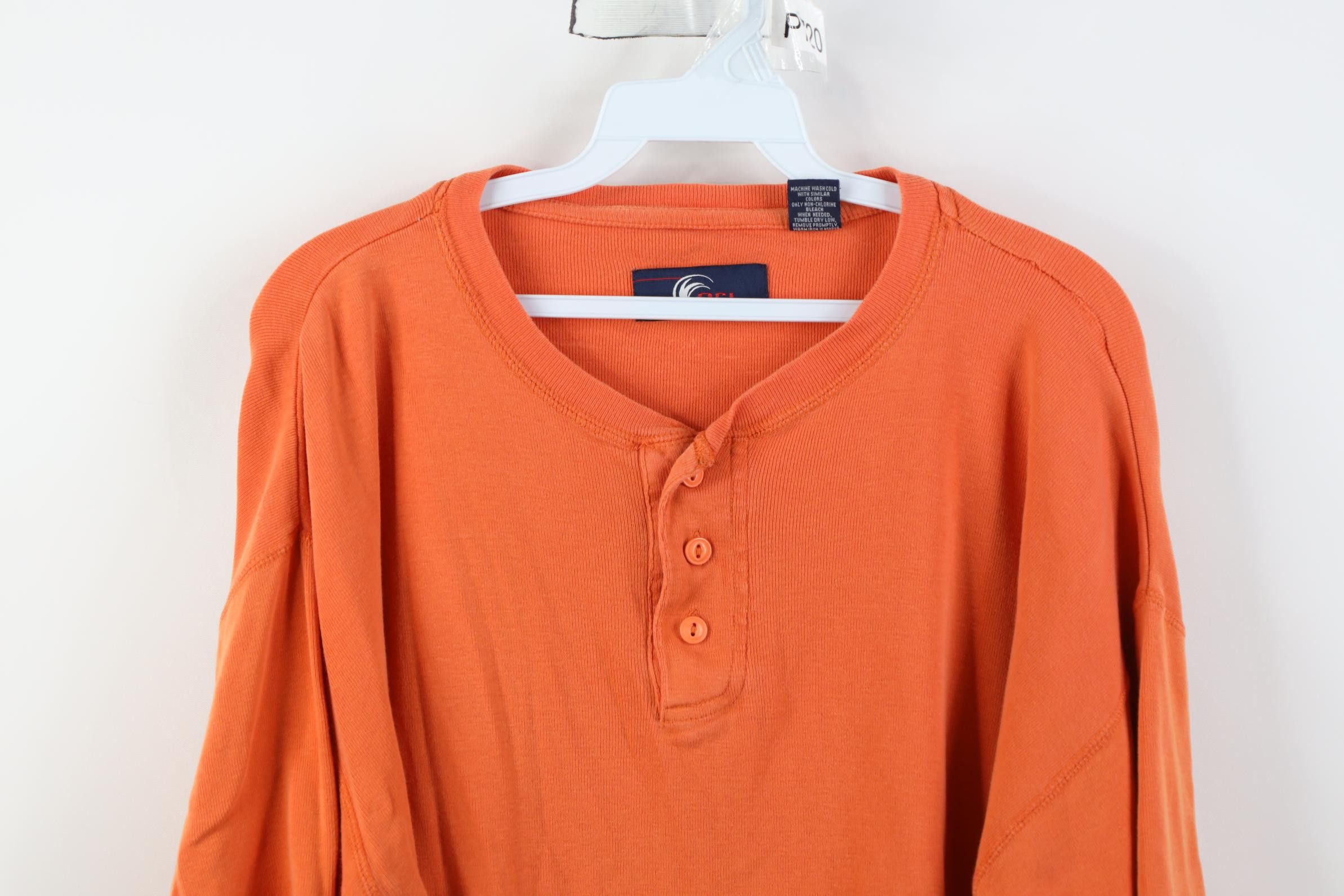 Vintage Vintage 90s Y2K Streetwear Ribbed Knit Henley T-Shirt Size US L / EU 52-54 / 3 - 2 Thumbnail