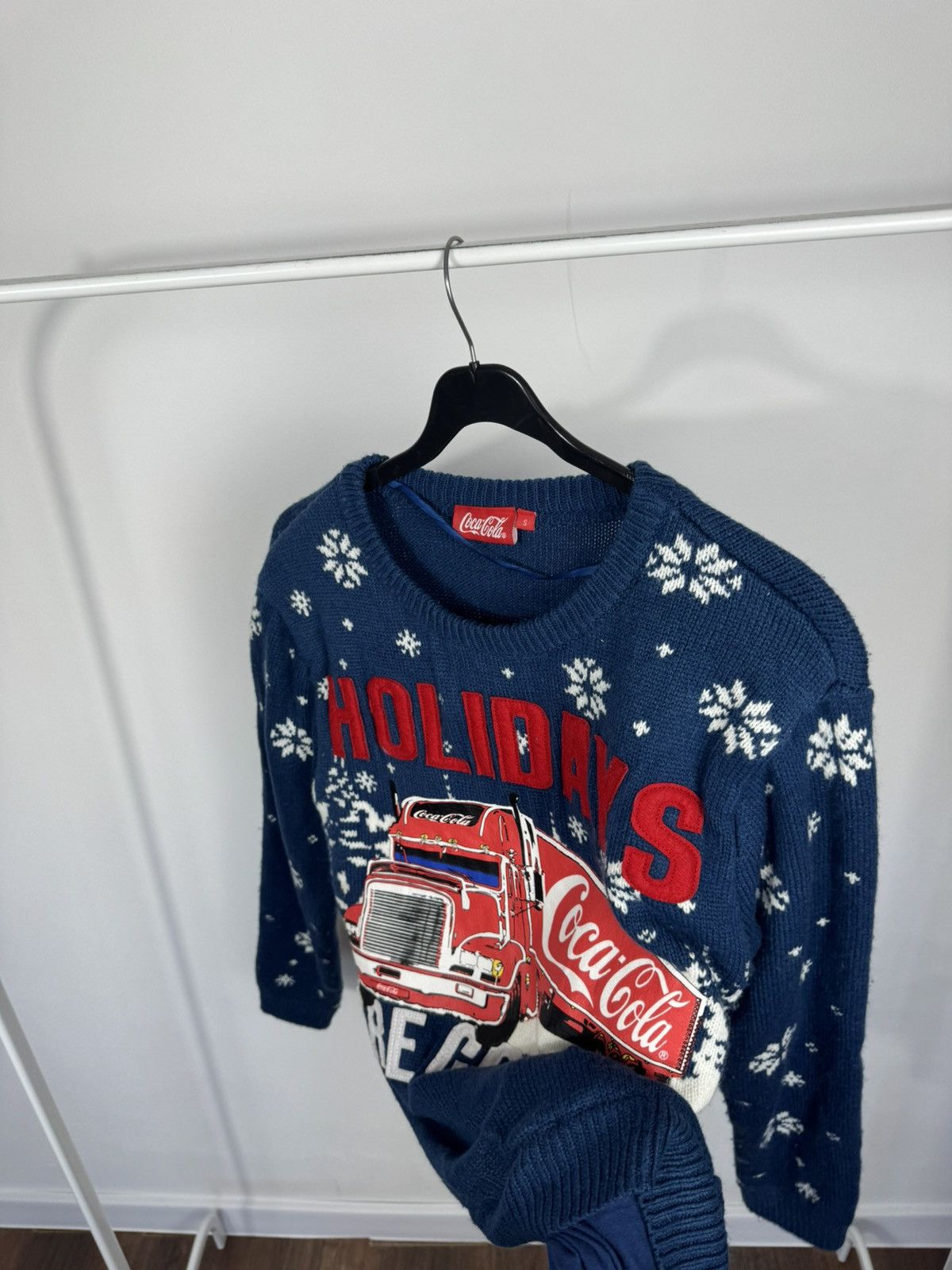 Coca Cola Coca Cola Holidays Are Coming Christmas Knit Sweater Blue S Size US S / EU 44-46 / 1 - 7 Thumbnail