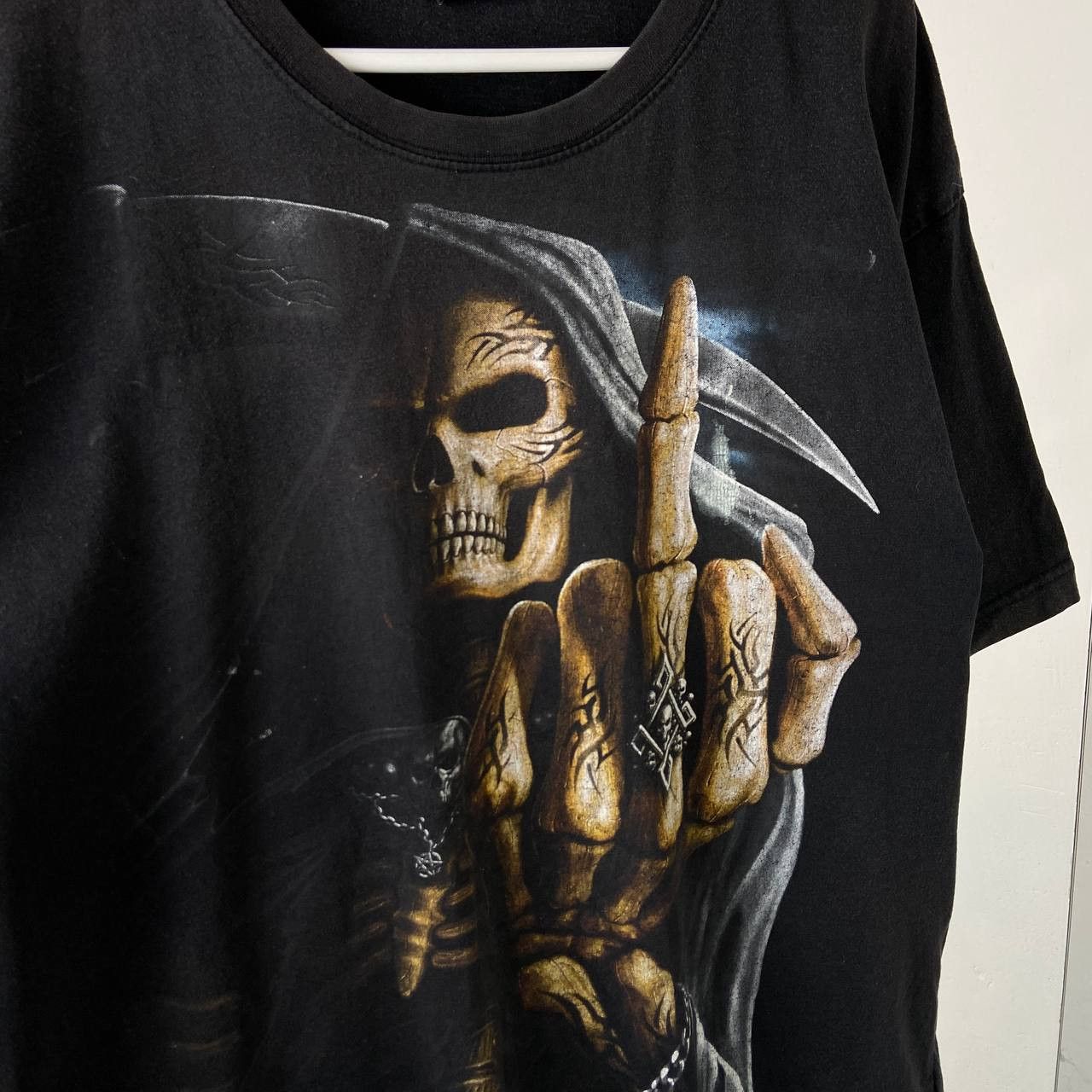 Band Tees Vintage Spiral Boxy Fit Over Print T-Shirt Skeleton Y2K Size US XXL / EU 58 / 5 - 4 Thumbnail