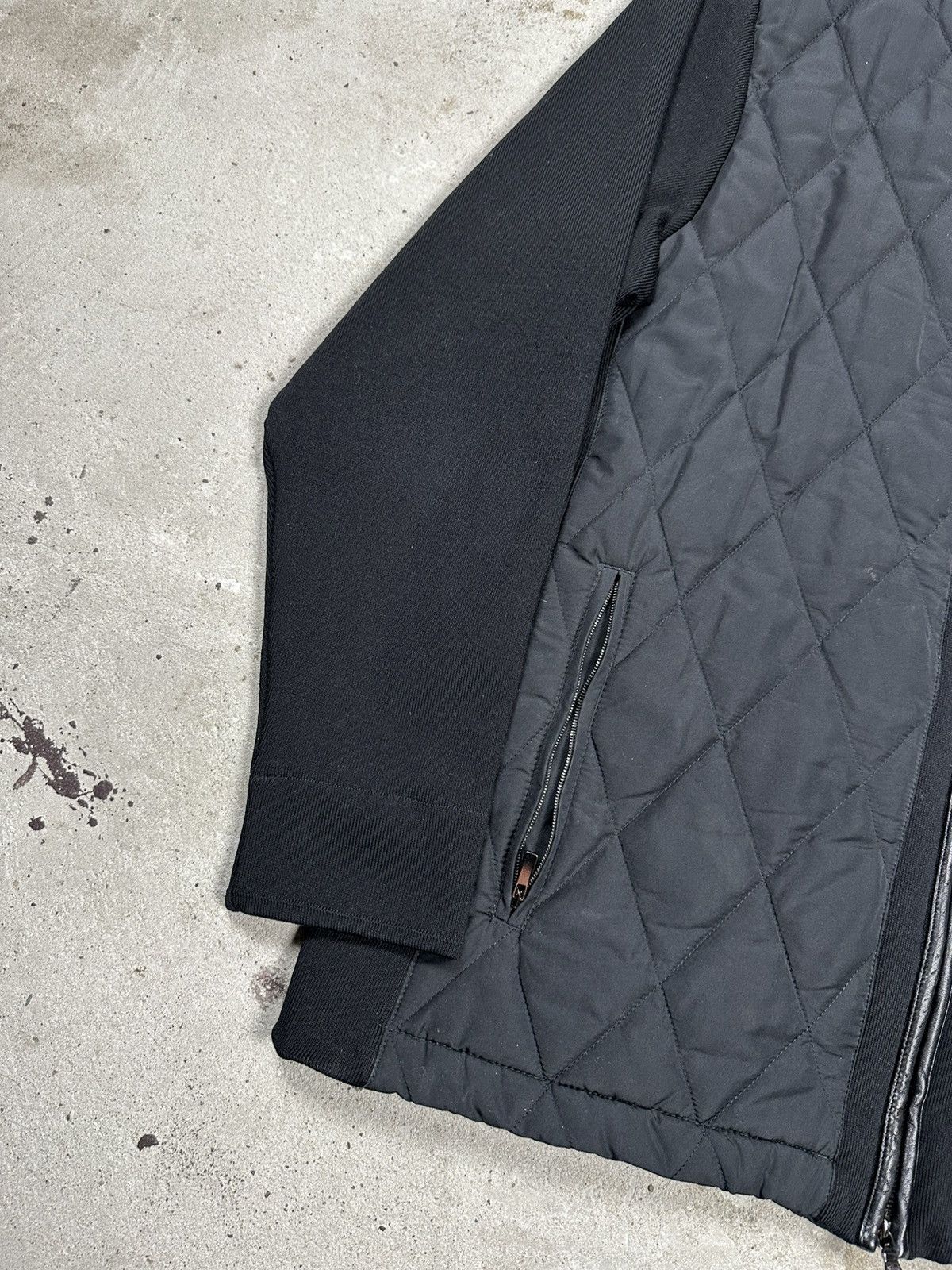 Paul & Shark Paul & Shark Hybrid Wool Jacket Leather Trims Quilted Size US XL / EU 56 / 4 - 3 Thumbnail