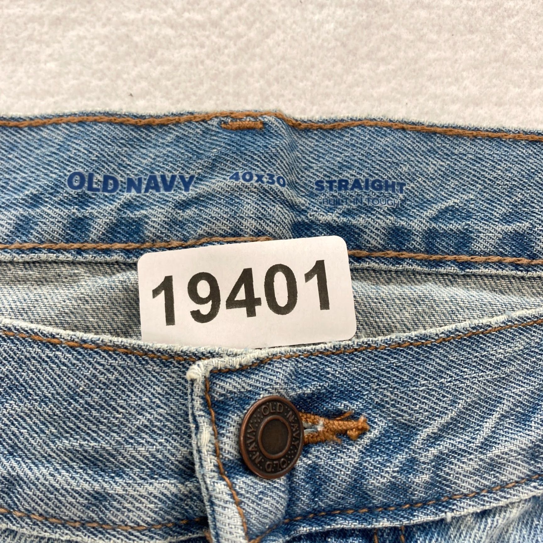 Old Navy Old Navy Jeans Mens 40x30 Relaxed Straight Leg Light Blue Denim Jeans Size US 40 / EU 56 - 5 Thumbnail