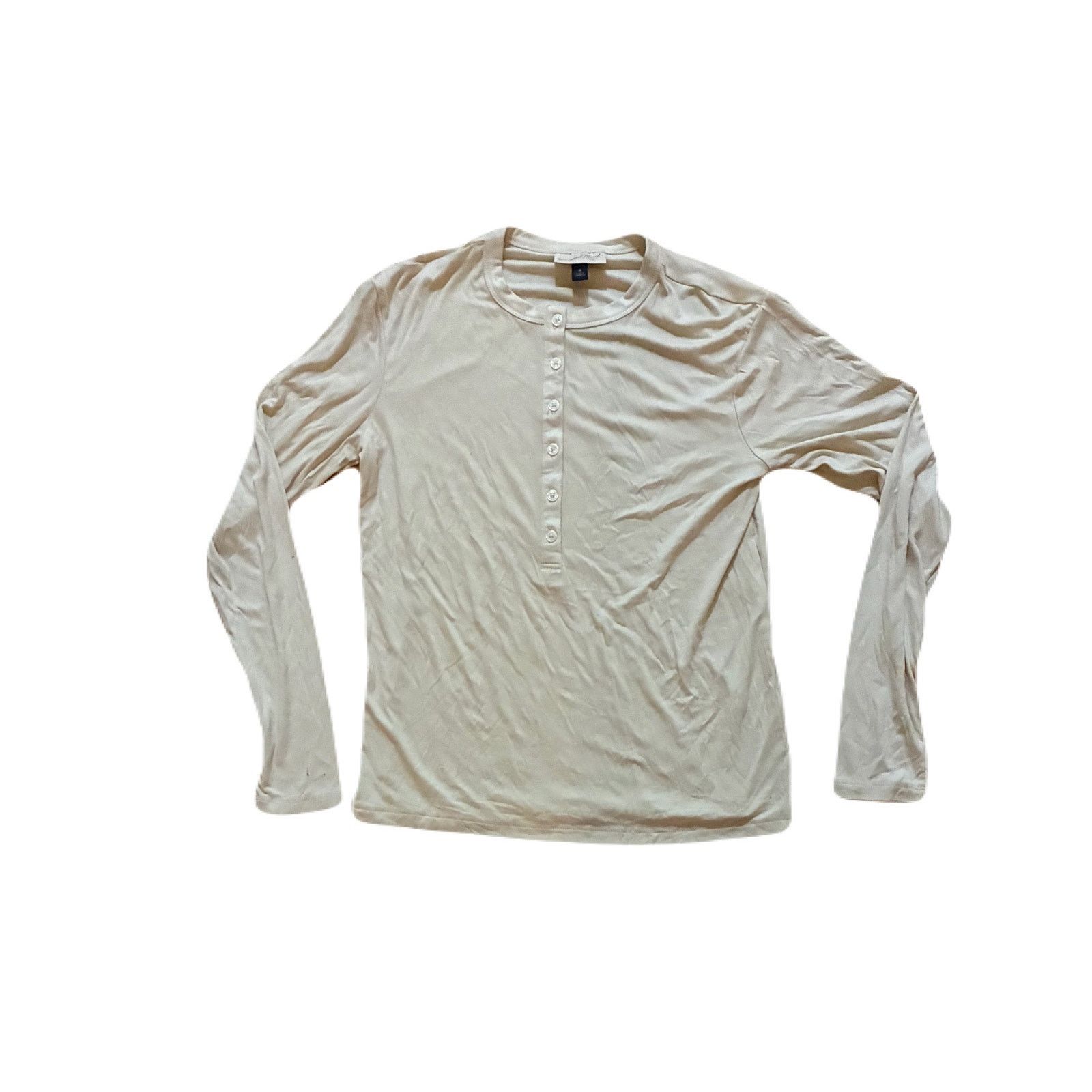 The Unbranded Brand Women’s Long Sleeve Top With 6 Buttons On it Size Large Size L / US 10 / IT 46 - 5 Thumbnail