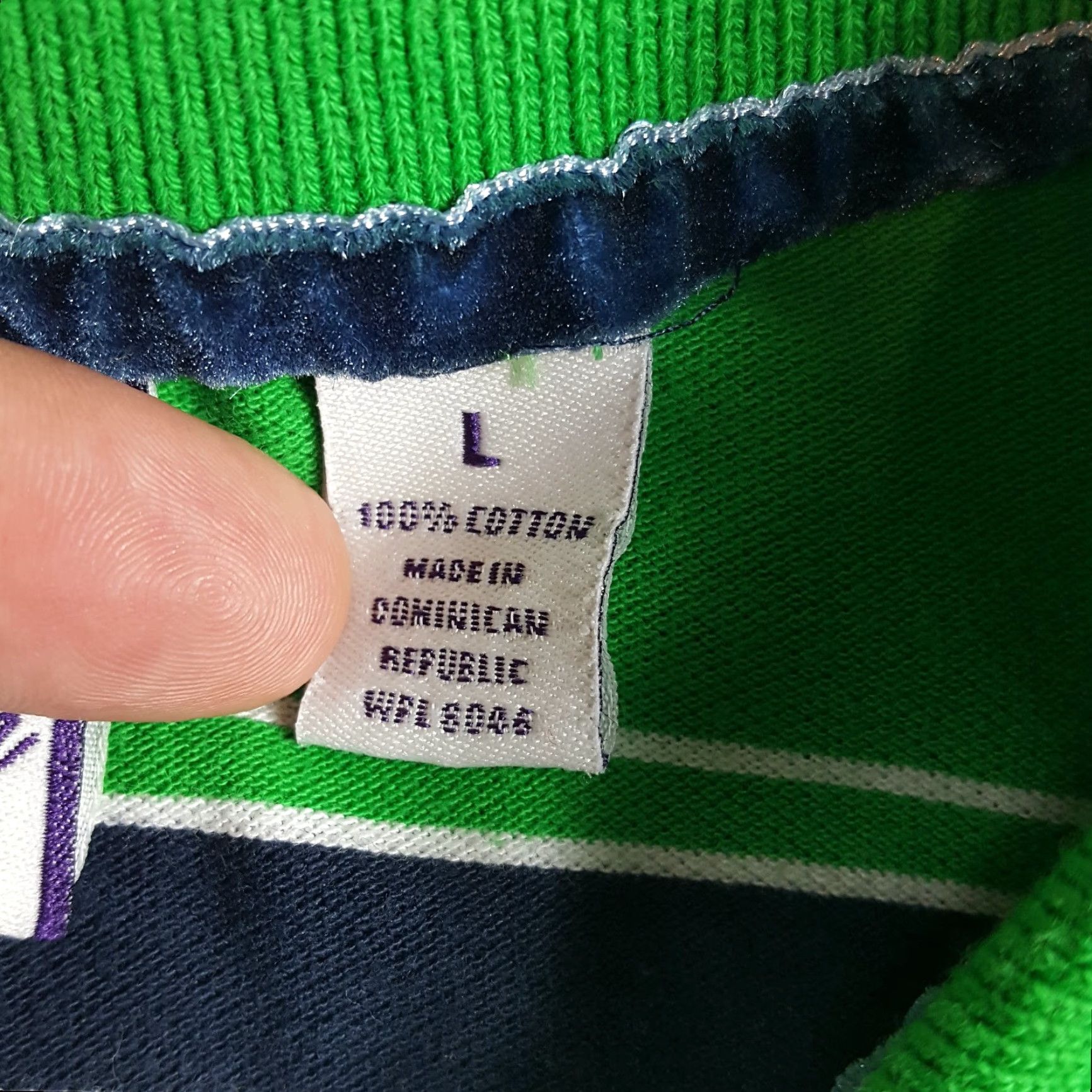 Vintage VINTAGE Jimmy'z Polo Shirt Striped Shirt Size L Green 100% Cotton Casual Grunge Surf Skater 90s Mens Size US L / EU 52-54 / 3 - 4 Thumbnail