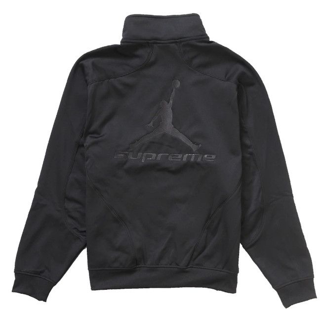 Jordan Brand × Supreme SUPREME JORDAN TRICOT TRACK JACKET BLACK 