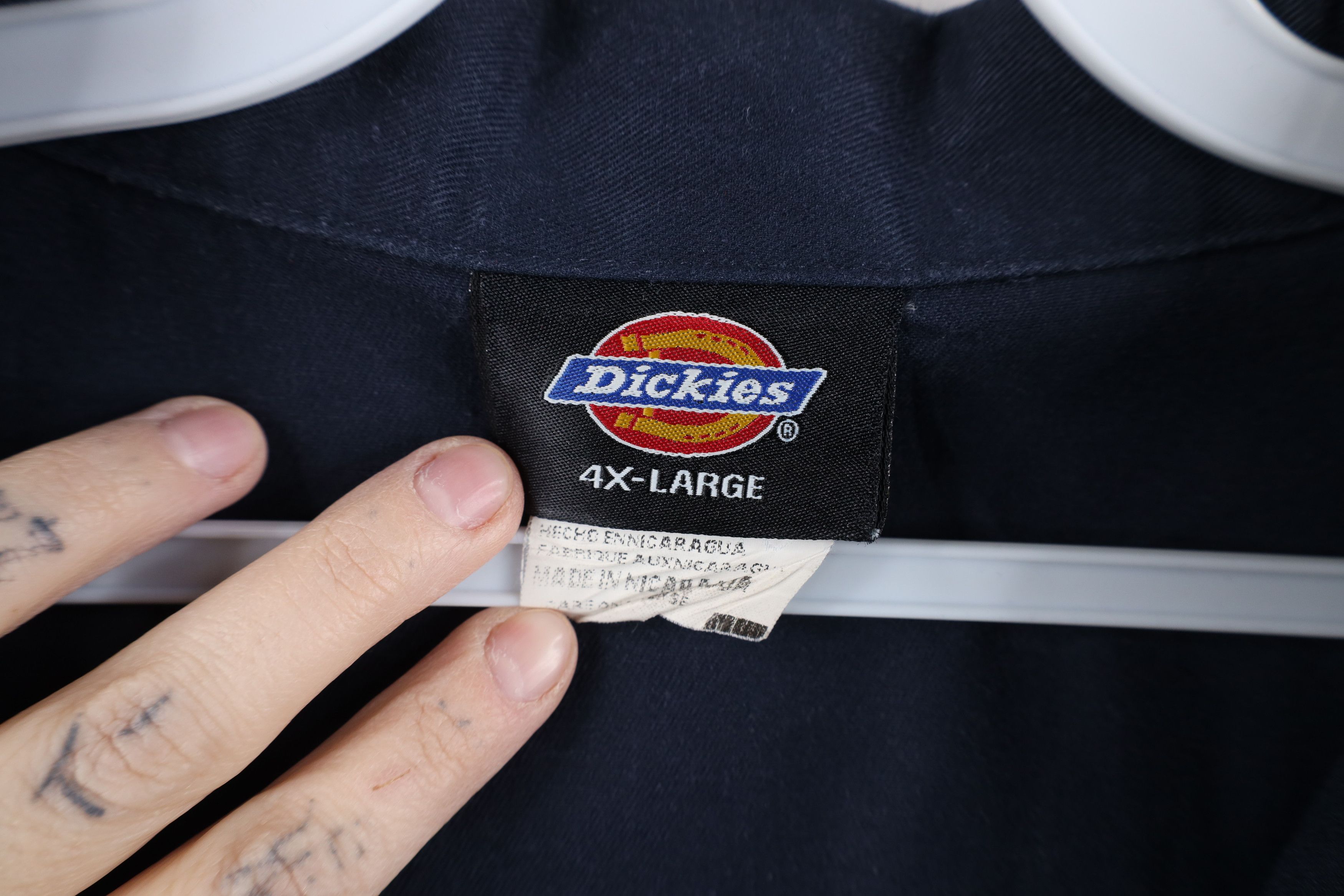 Dickies × Vintage Vintage Y2K Dickies Block Mechanic Workwear Button Shirt Size US XXL / EU 58 / 5 - 9 Thumbnail