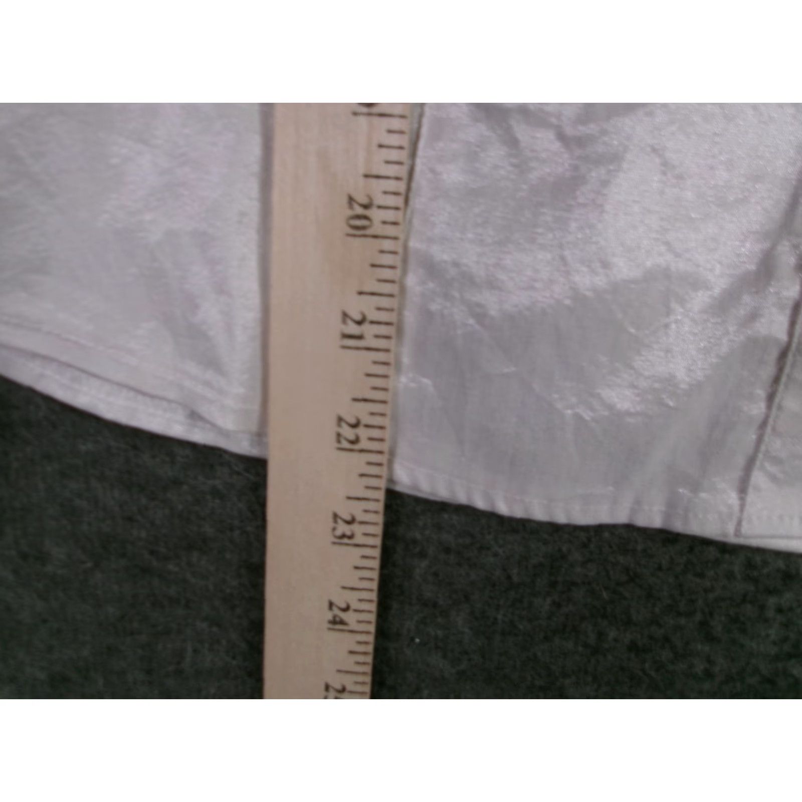 Vintage UZSA White Shiny Button-Up Blouse Women S Fitted Classic Cotton Blend Size S / US 4 / IT 40 - 5 Thumbnail